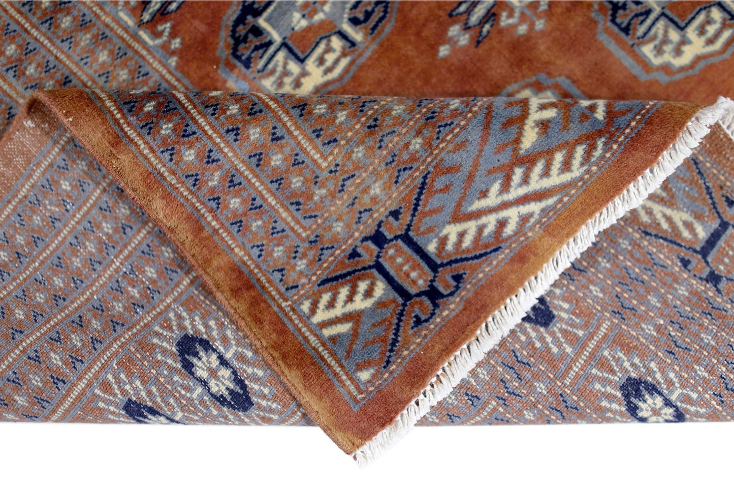 Handmade Vintage Princess Bokhara Rug | 187 x 126 cm | 6'2" x 4'2" - Najaf Rugs & Textile