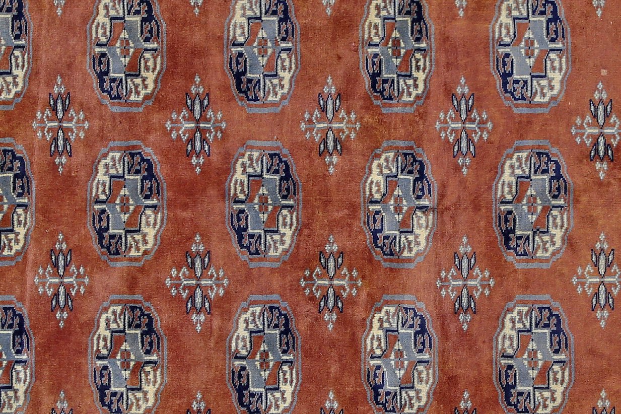 Handmade Vintage Princess Bokhara Rug | 187 x 126 cm | 6'2" x 4'2" - Najaf Rugs & Textile