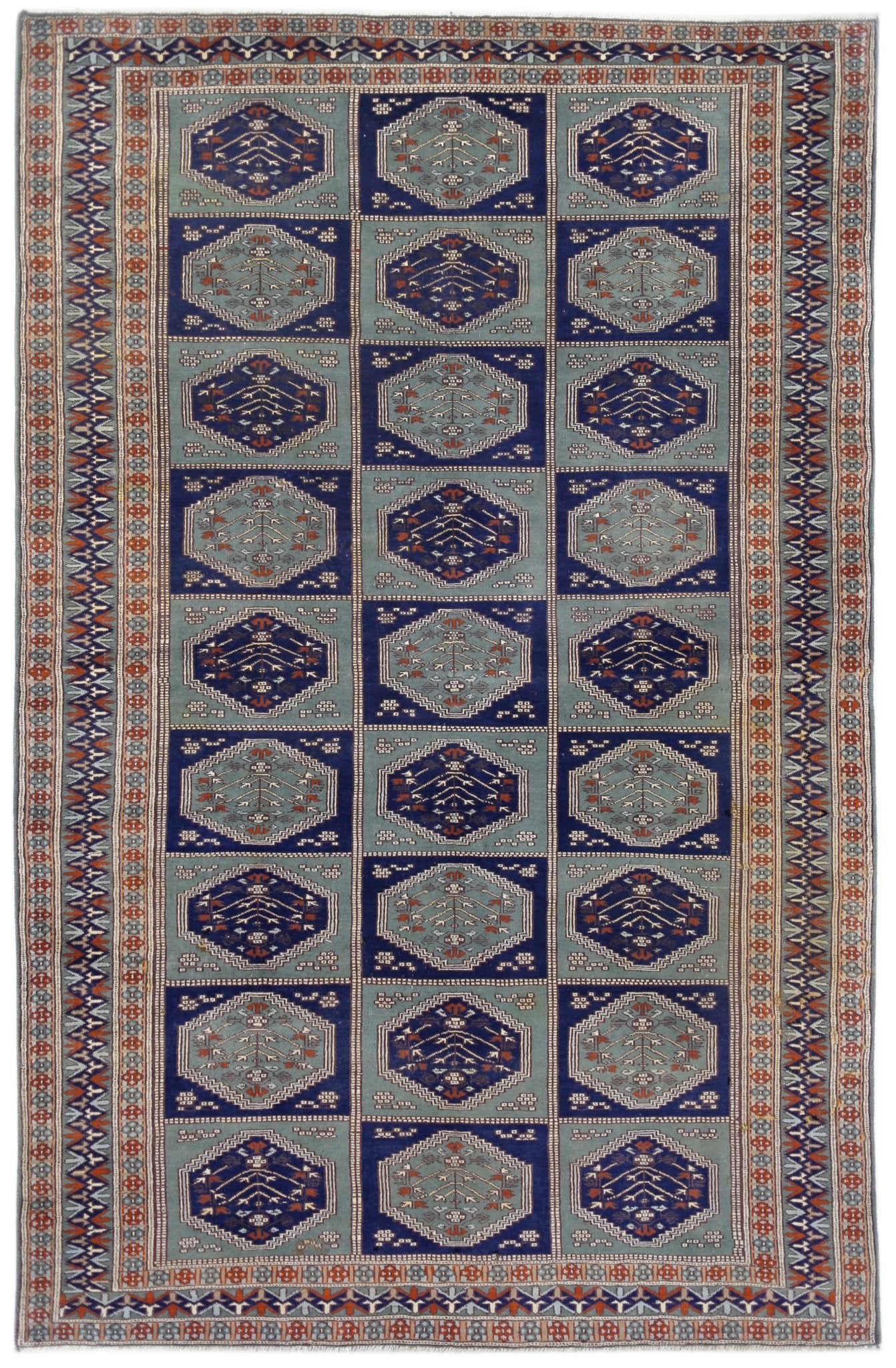 Handmade Vintage Princess Bokhara Rug | 194 x 126 cm | 6'4" x 4'2" - Najaf Rugs & Textile