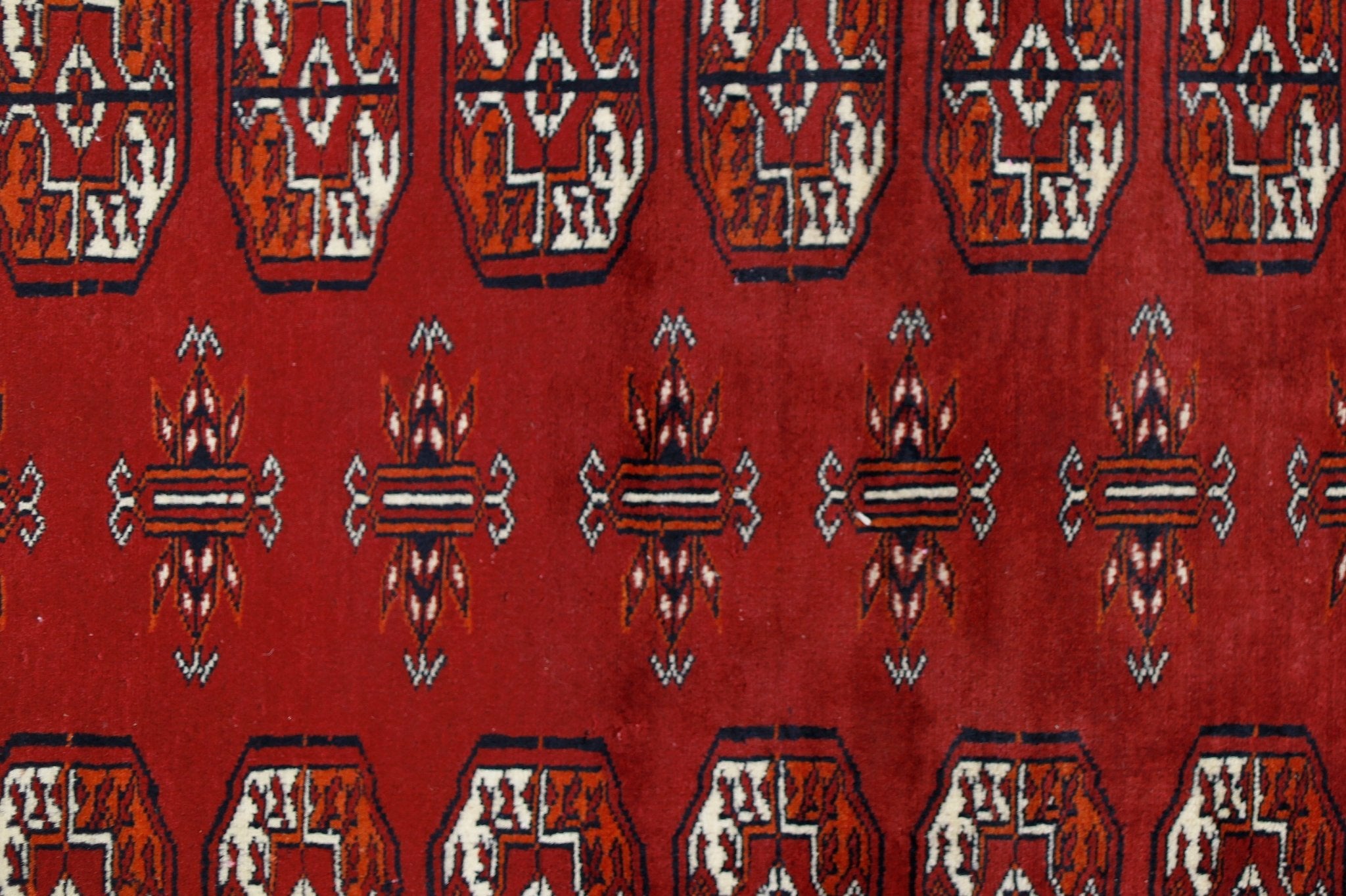 Handmade Vintage Princess Bokhara Rug | 198 x 123 cm | 6'6" x 4' - Najaf Rugs & Textile