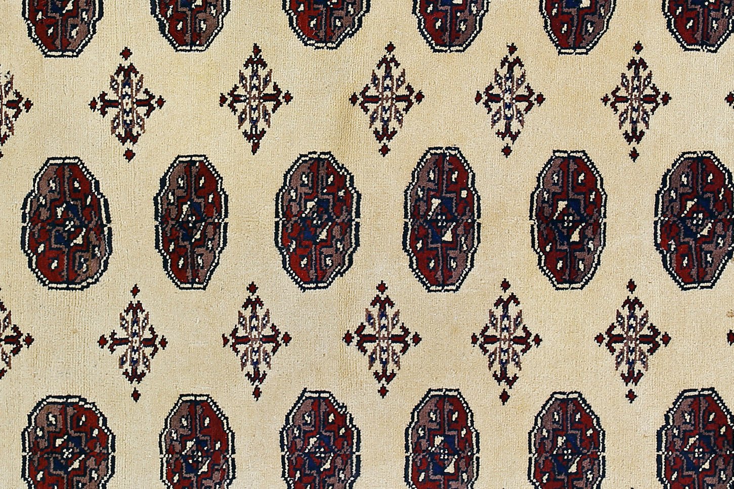 Handmade Vintage Princess Bokhara Rug | 200 x 120 cm | 6'7" x 3'11" - Najaf Rugs & Textile