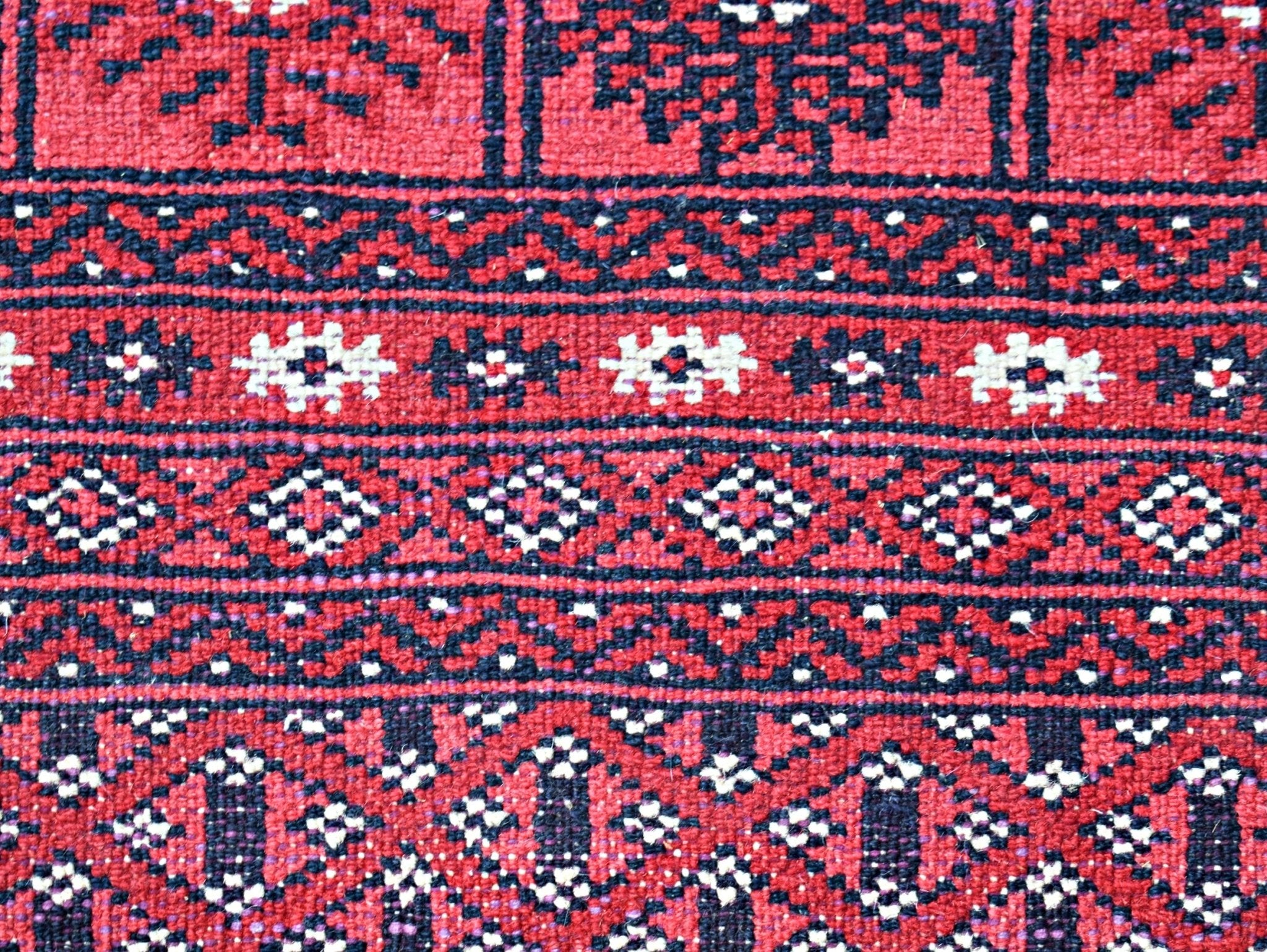 Handmade Vintage Princess Bokhara Rug | 274 x 191 cm | 9'10" x 6'3" - Najaf Rugs & Textile