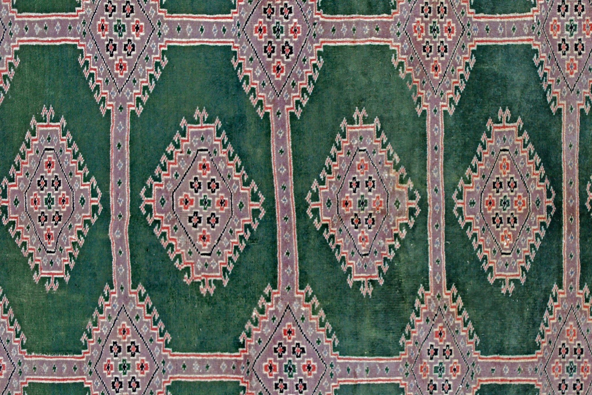 Handmade Vintage Princess Bokhara Rug | 296 x 216 cm | 9'9" x 7'1" - Najaf Rugs & Textile