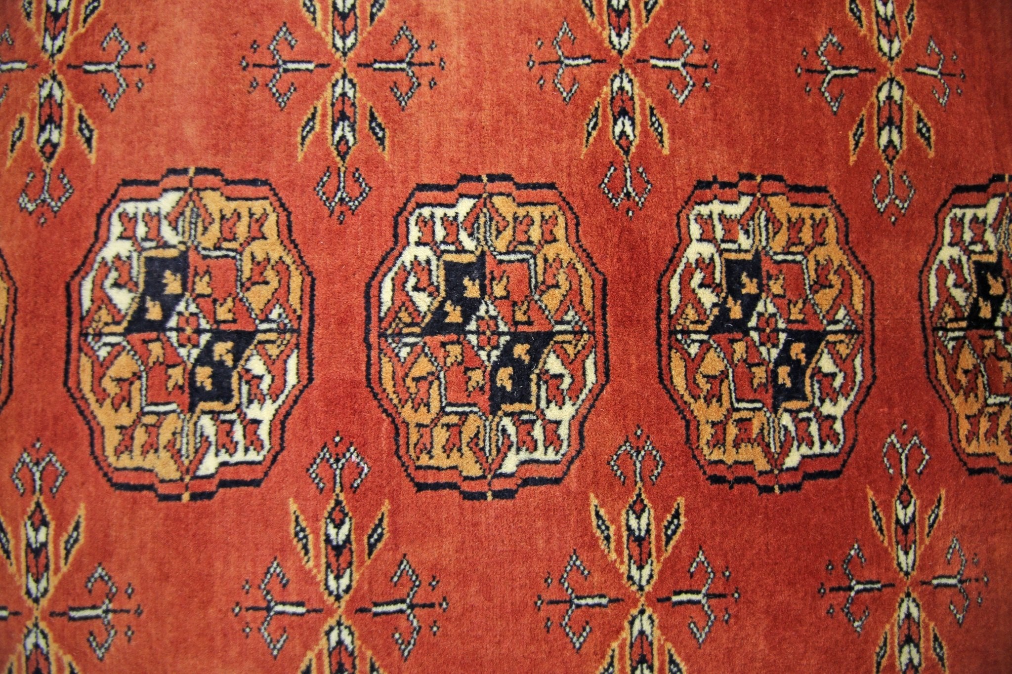 Handmade Vintage Princess Bokhara Rug | 305 x 253 cm | 10' x 8'4" - Najaf Rugs & Textile