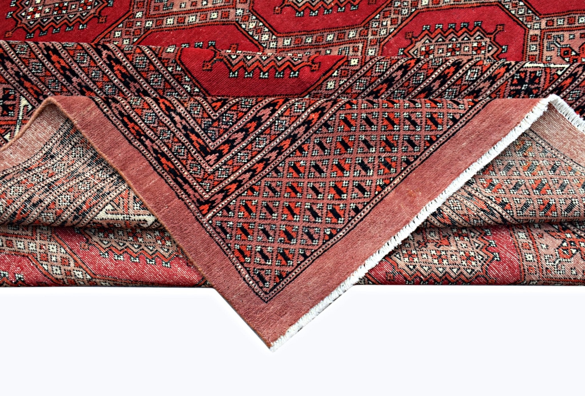 Handmade Vintage Princess Bokhara Rug | 327 x 246 cm | 10'9" x 8'1" - Najaf Rugs & Textile