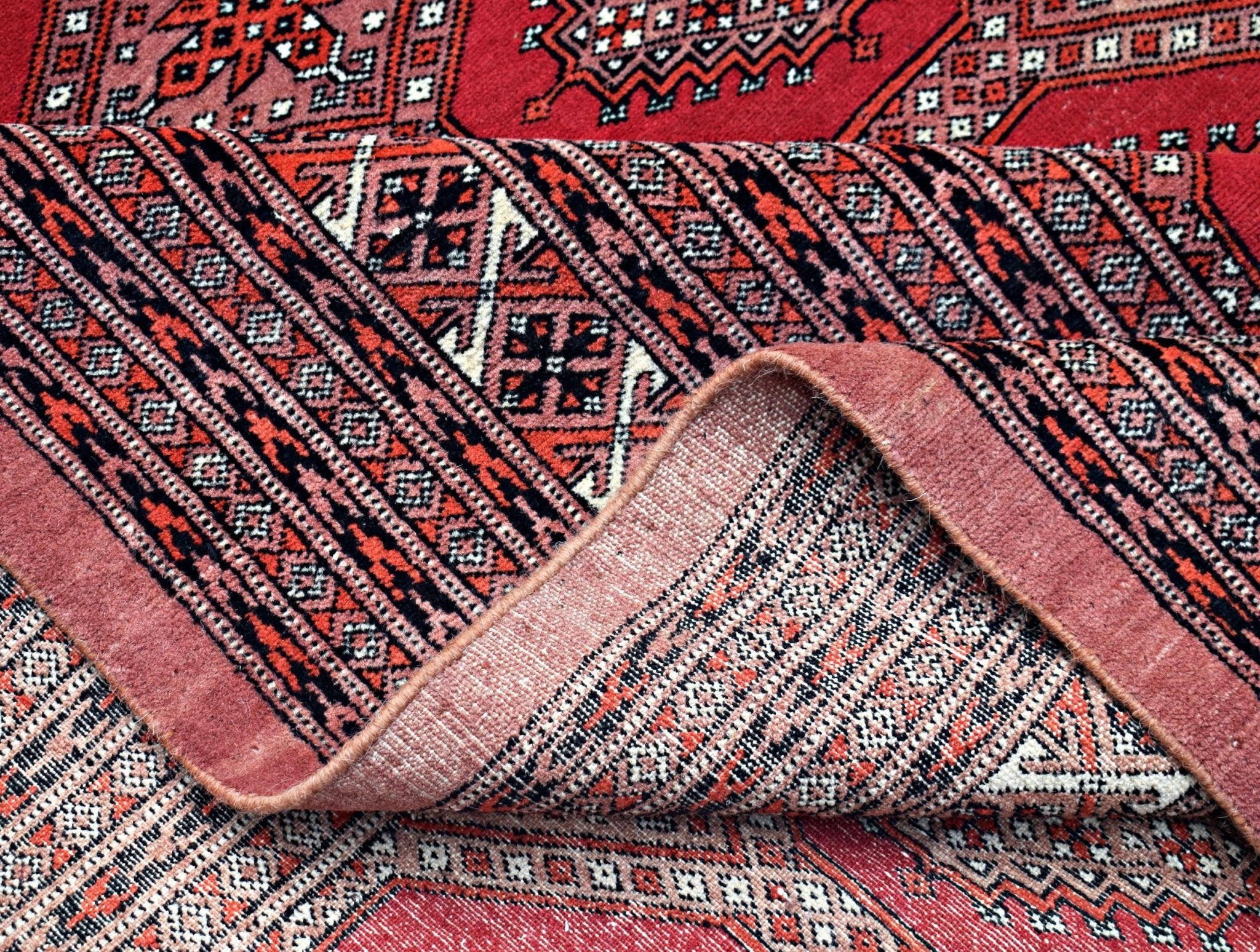 Handmade Vintage Princess Bokhara Rug | 327 x 246 cm | 10'9" x 8'1" - Najaf Rugs & Textile