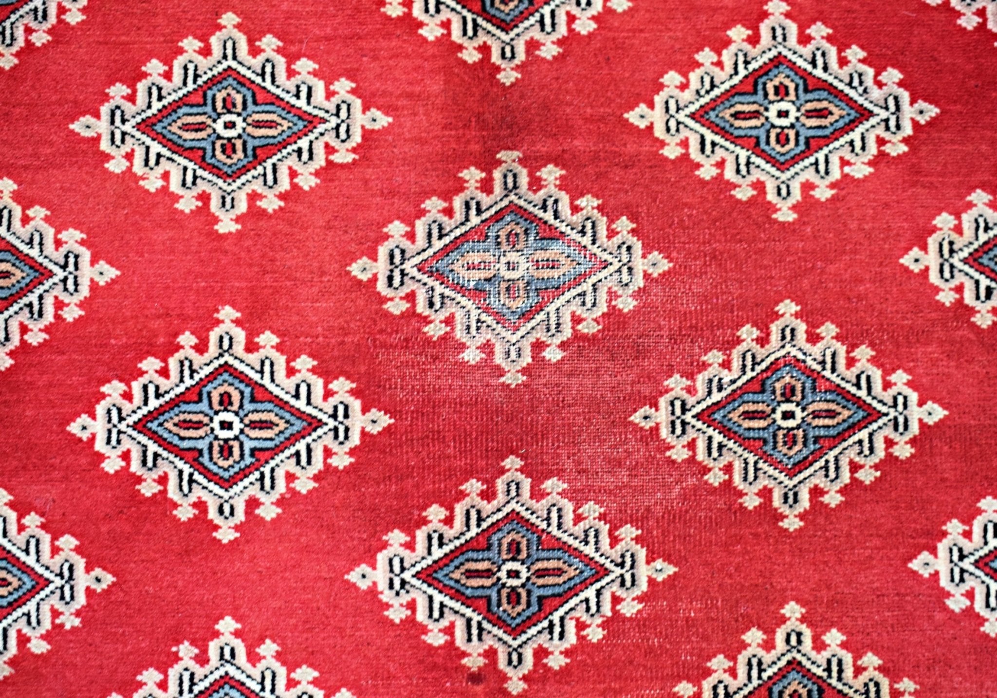 Handmade Vintage Princess Bokhara Rug | 350 x 249 cm | 11'6" x 8'2" - Najaf Rugs & Textile