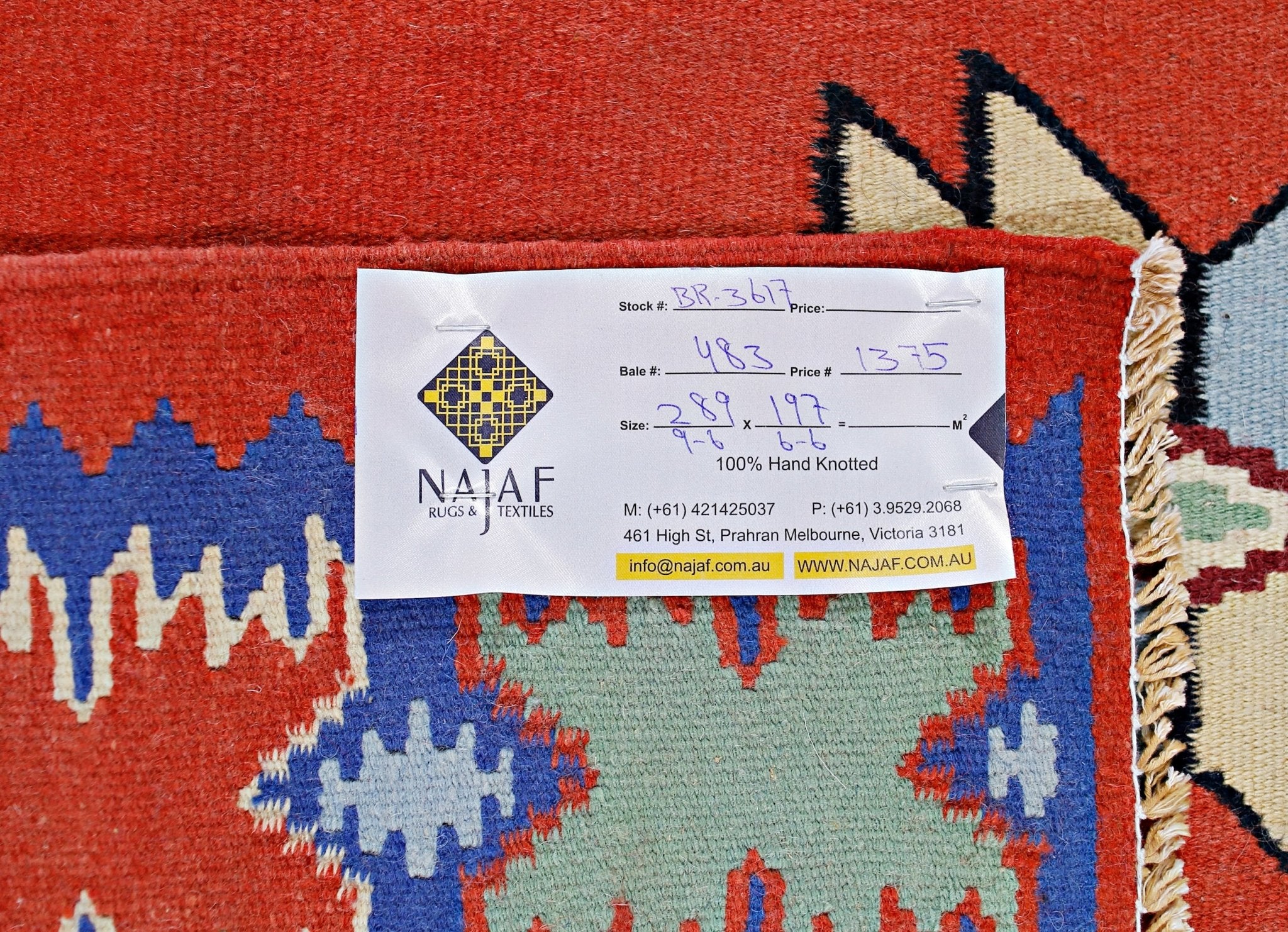 Handmade Vintage Romanian Kilim | 289 x 197 cm | 9'6" x 6'6" - Najaf Rugs & Textile