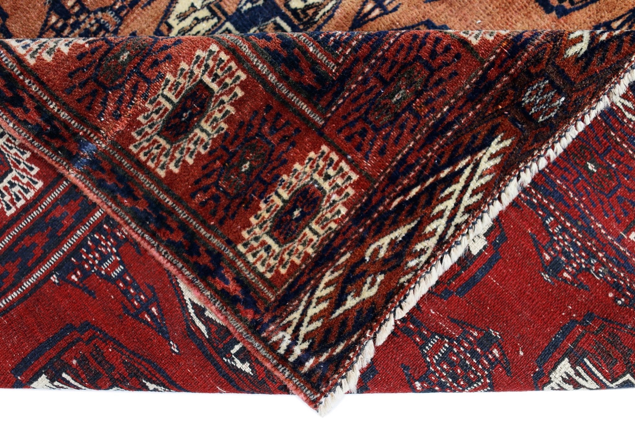 Handmade Vintage Tekke Turkmen Sara Rug | 186 x 127 cm | 6'1" x 4'2" - Najaf Rugs & Textile