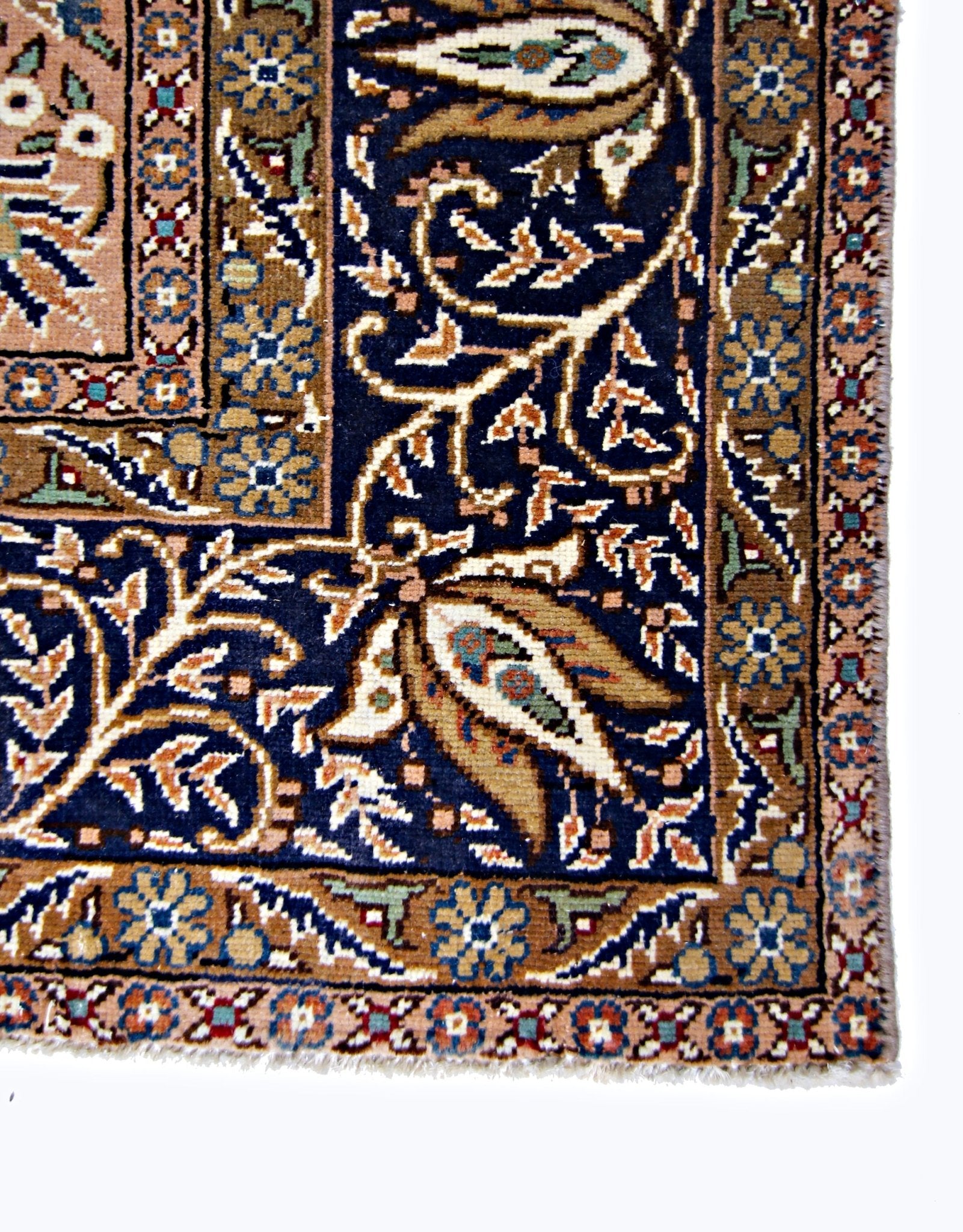 Handmade Vintage Traditional Pakistani Rug | 292 x 196 cm | 9'7" x 6'5" - Najaf Rugs & Textile