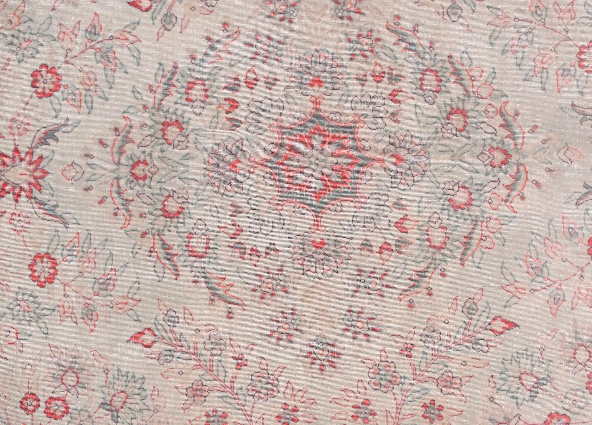 Handmade Vintage Traditional Pakistani Rug | 370 x 273 cm | 12'2" x 9' - Najaf Rugs & Textile