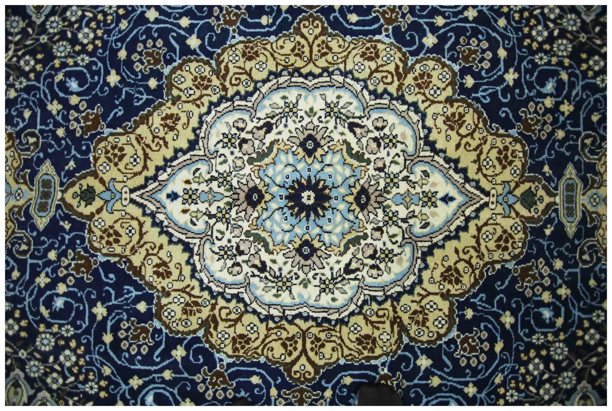 Handmade Vintage Traditional Pakistani Rug | 378 x 258 cm | 12'5" x 8'6" - Najaf Rugs & Textile