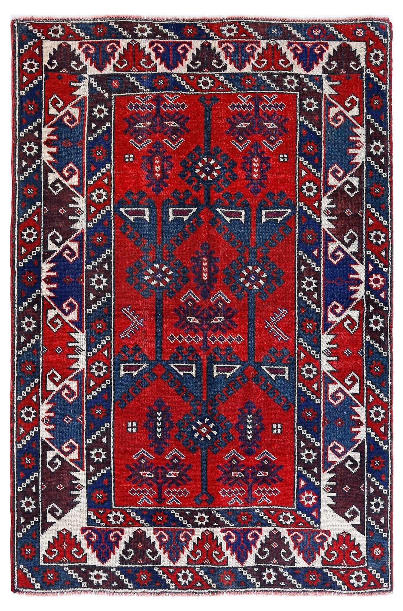 Handmade Vintage Turkish Dosemalti Rug | 183 x 119 cm | 6' x 3'11" - Najaf Rugs & Textile