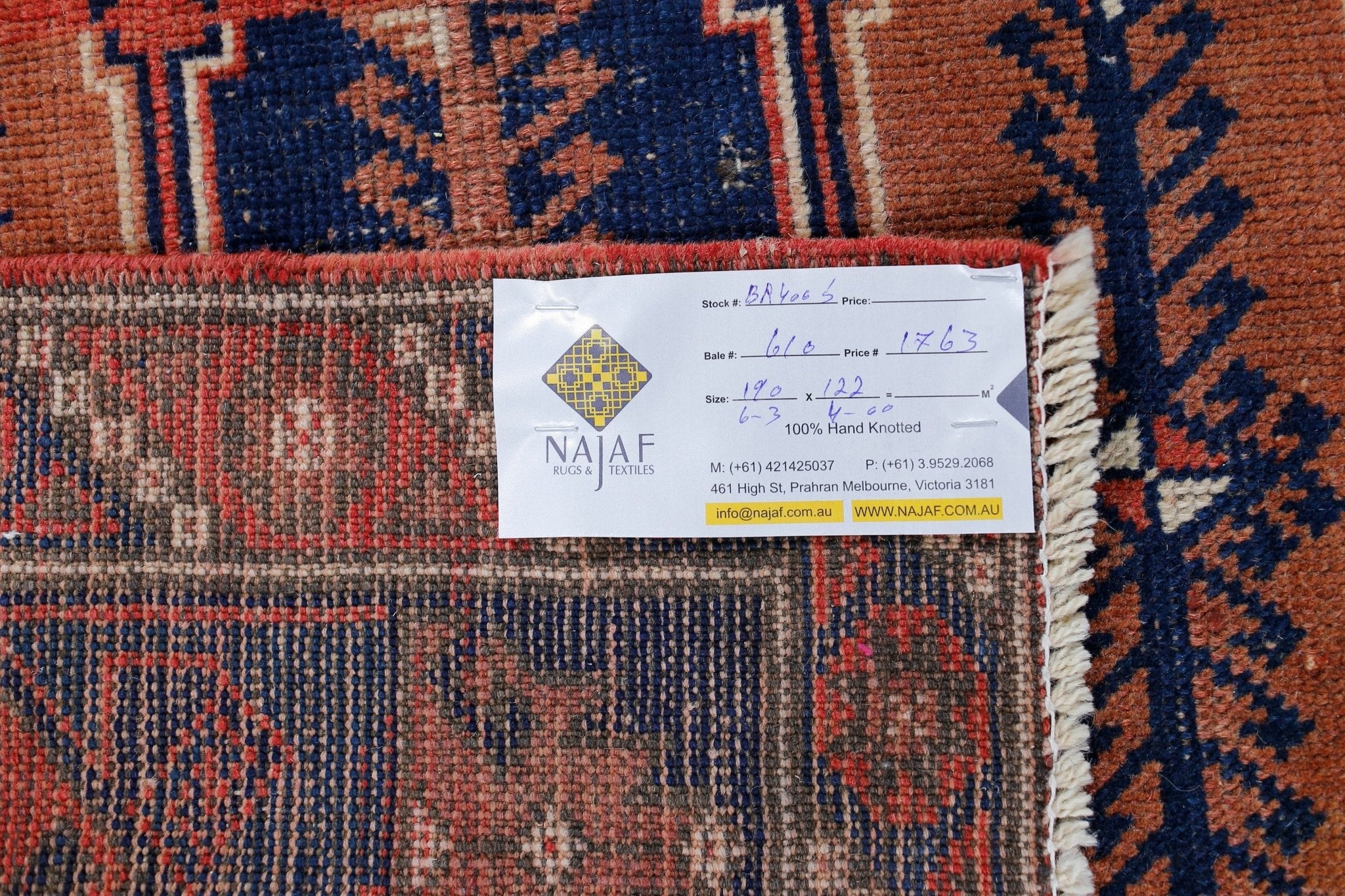Handmade Vintage Turkish Dosemalti Rug | 190 x 122 cm | 6'3" x 4' - Najaf Rugs & Textile