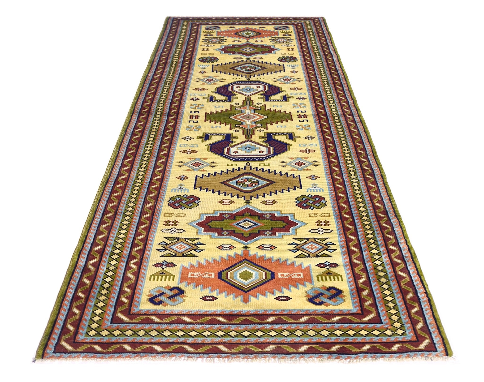 Handmade Vintage Turkish Hallway Runner | 251 x 80 cm | 8'3" x 2'7" - Najaf Rugs & Textile