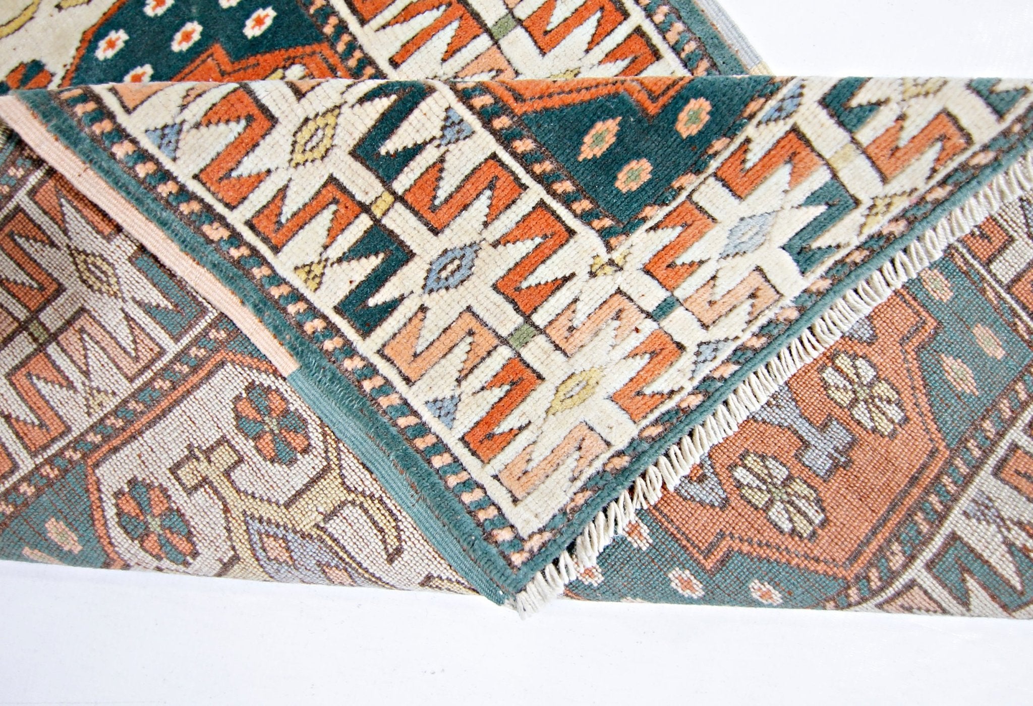 Handmade Vintage Turkish Hallway Runner | 338 x 72 cm | 11'1" x 2'5" - Najaf Rugs & Textile