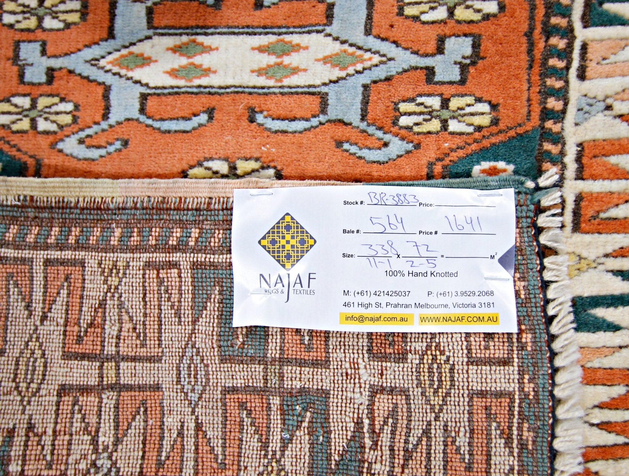 Handmade Vintage Turkish Hallway Runner | 338 x 72 cm | 11'1" x 2'5" - Najaf Rugs & Textile