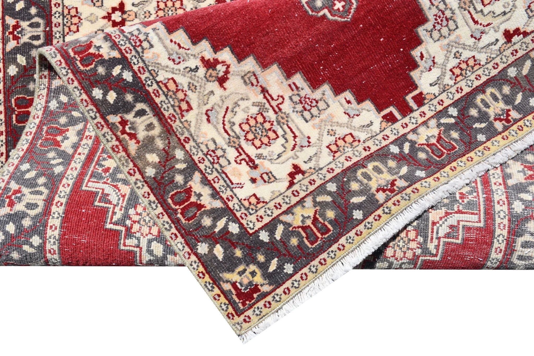 Handmade Vintage Turkish Hallway Runner | 368 x 73 cm | 12' x 2'4" - Najaf Rugs & Textile