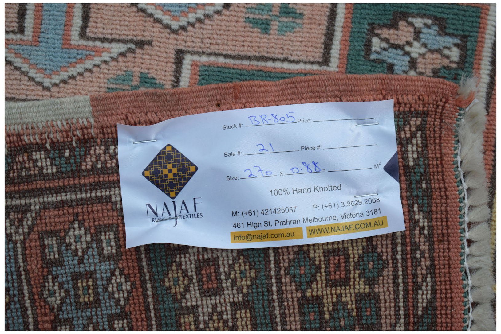 Handmade Vintage Turkish Kars Hallway Runner | 270 x 88 cm | 8'10" x 2'11" - Najaf Rugs & Textile