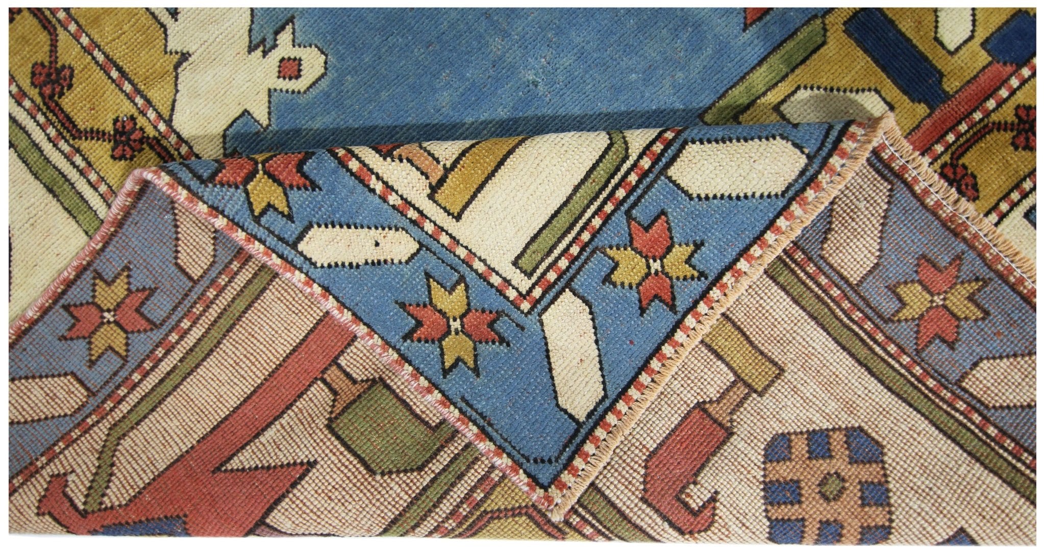 Handmade Vintage Turkish Kars Rug | 339 x 218 cm | 11'2" x 7'2" - Najaf Rugs & Textile