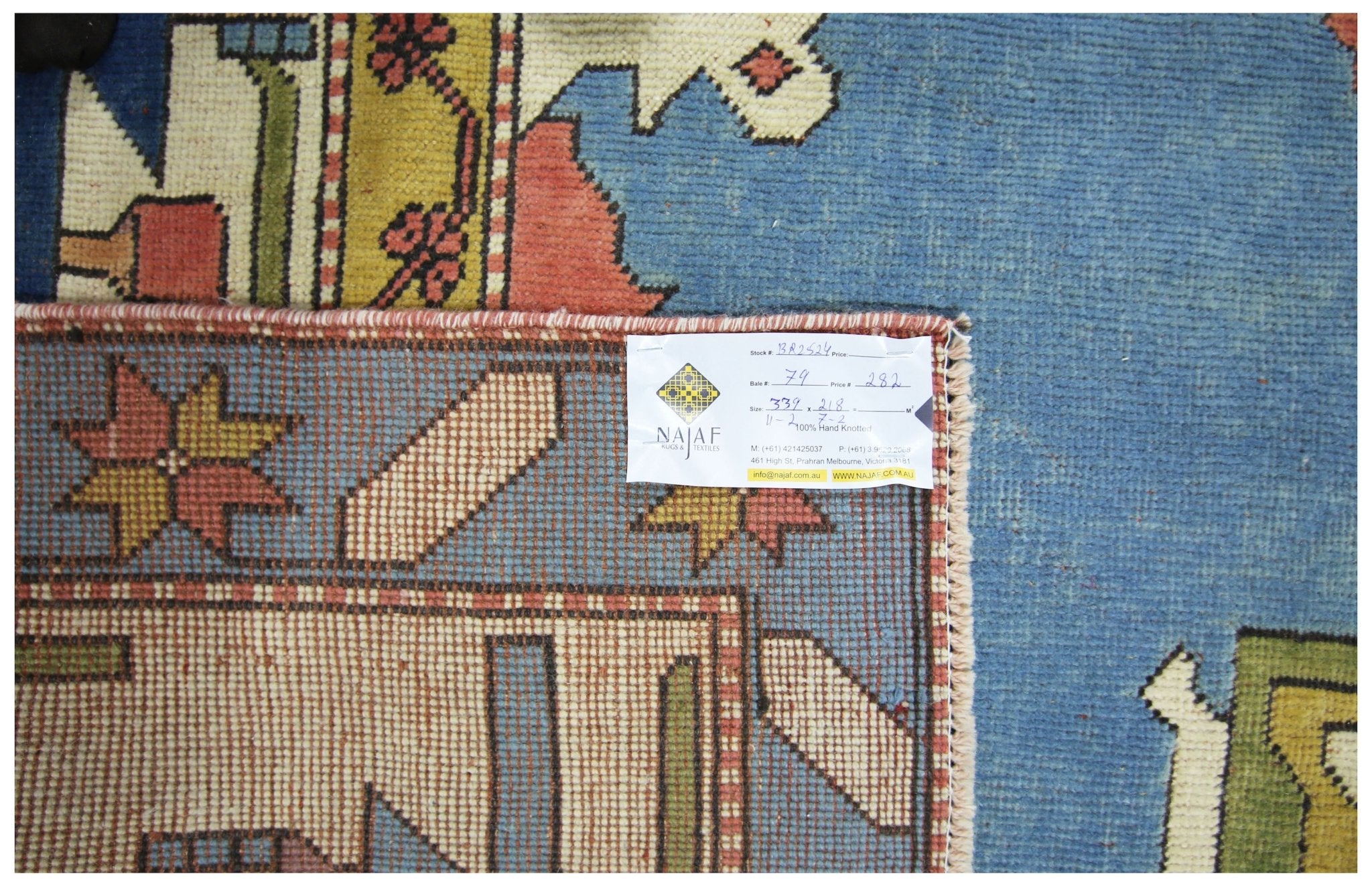 Handmade Vintage Turkish Kars Rug | 339 x 218 cm | 11'2" x 7'2" - Najaf Rugs & Textile