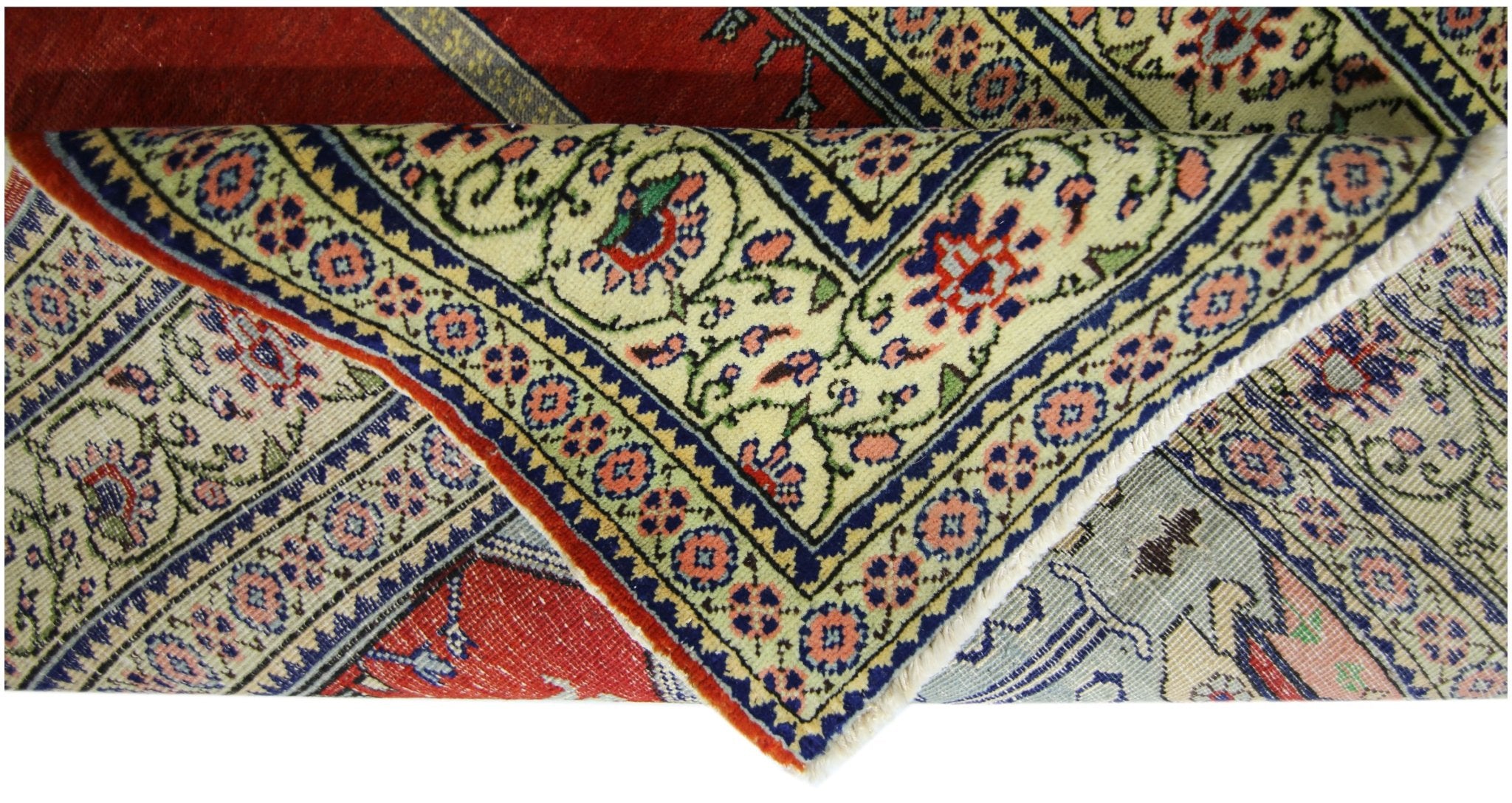 Handmade Vintage Turkish Kayseri Prayer Rug | 131 x 93 cm | 4'4" x 3'1" - Najaf Rugs & Textile