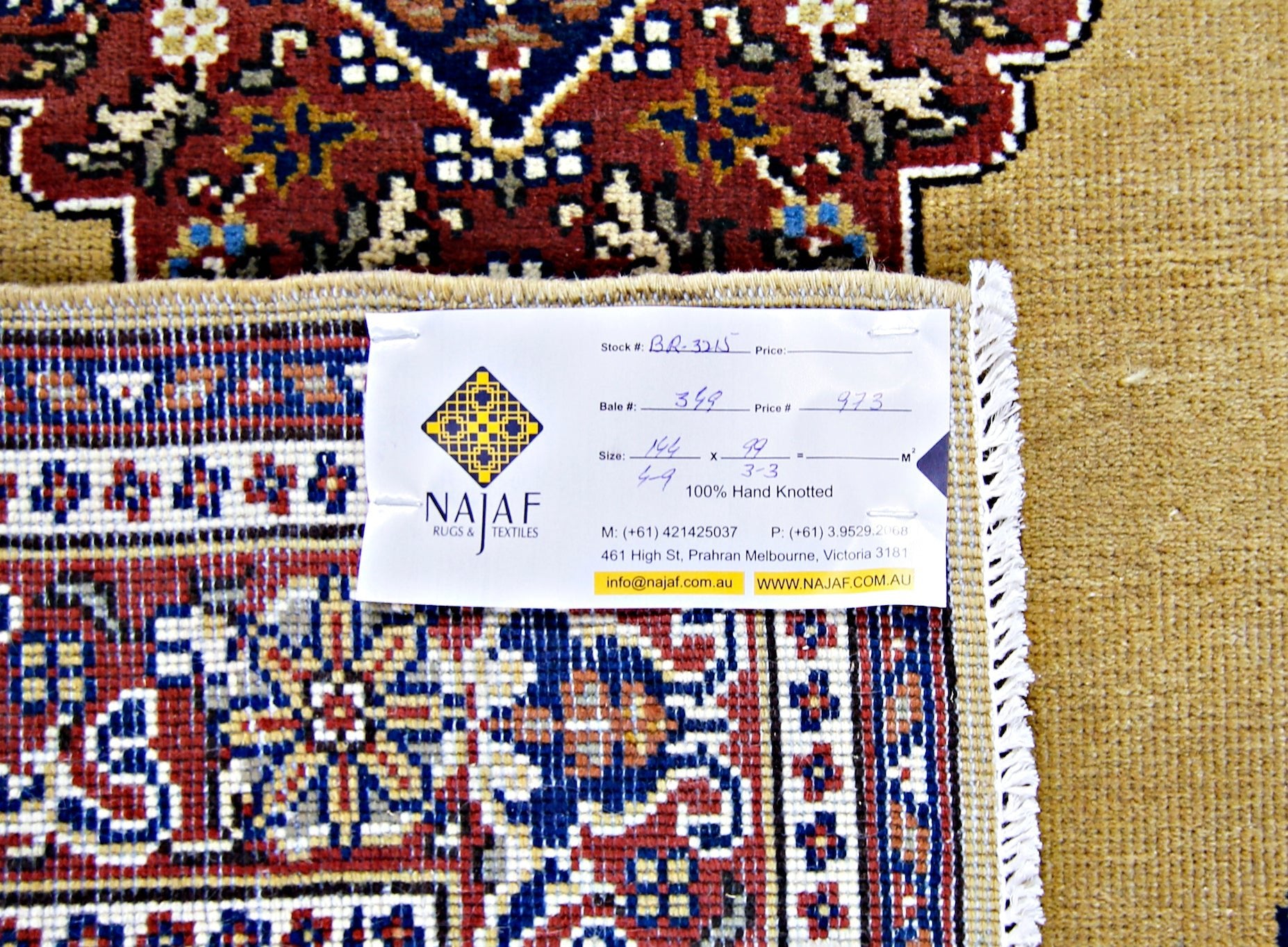 Handmade Vintage Turkish Kayseri Prayer Rug | 144 x 99 cm | 4'9" x 3'3" - Najaf Rugs & Textile