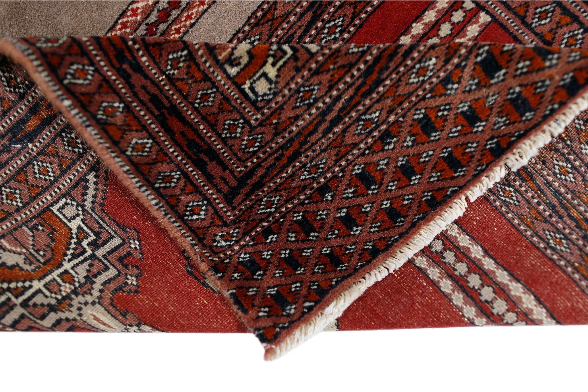 Handmade Vintage Turkish Kayseri Rug | 110 x 62 cm | 3'7" x 2' - Najaf Rugs & Textile