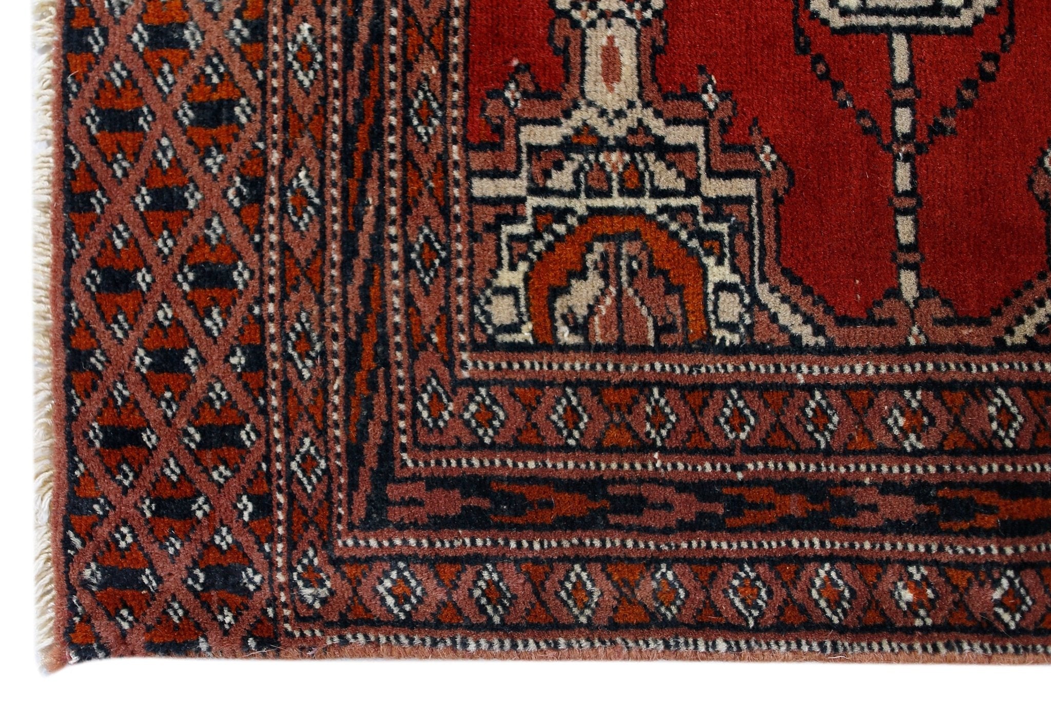 Handmade Vintage Turkish Kayseri Rug | 110 x 62 cm | 3'7" x 2' - Najaf Rugs & Textile