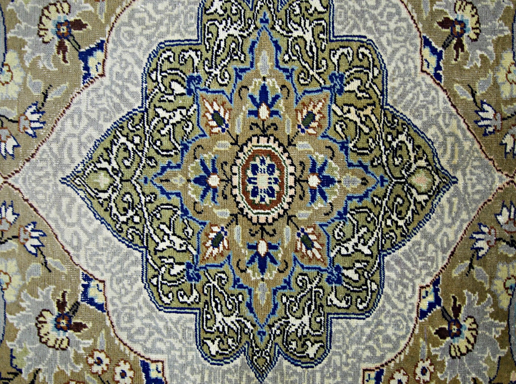 Handmade Vintage Turkish Kayseri Rug | 219 x 146 cm | 7'2" x 4'9" - Najaf Rugs & Textile