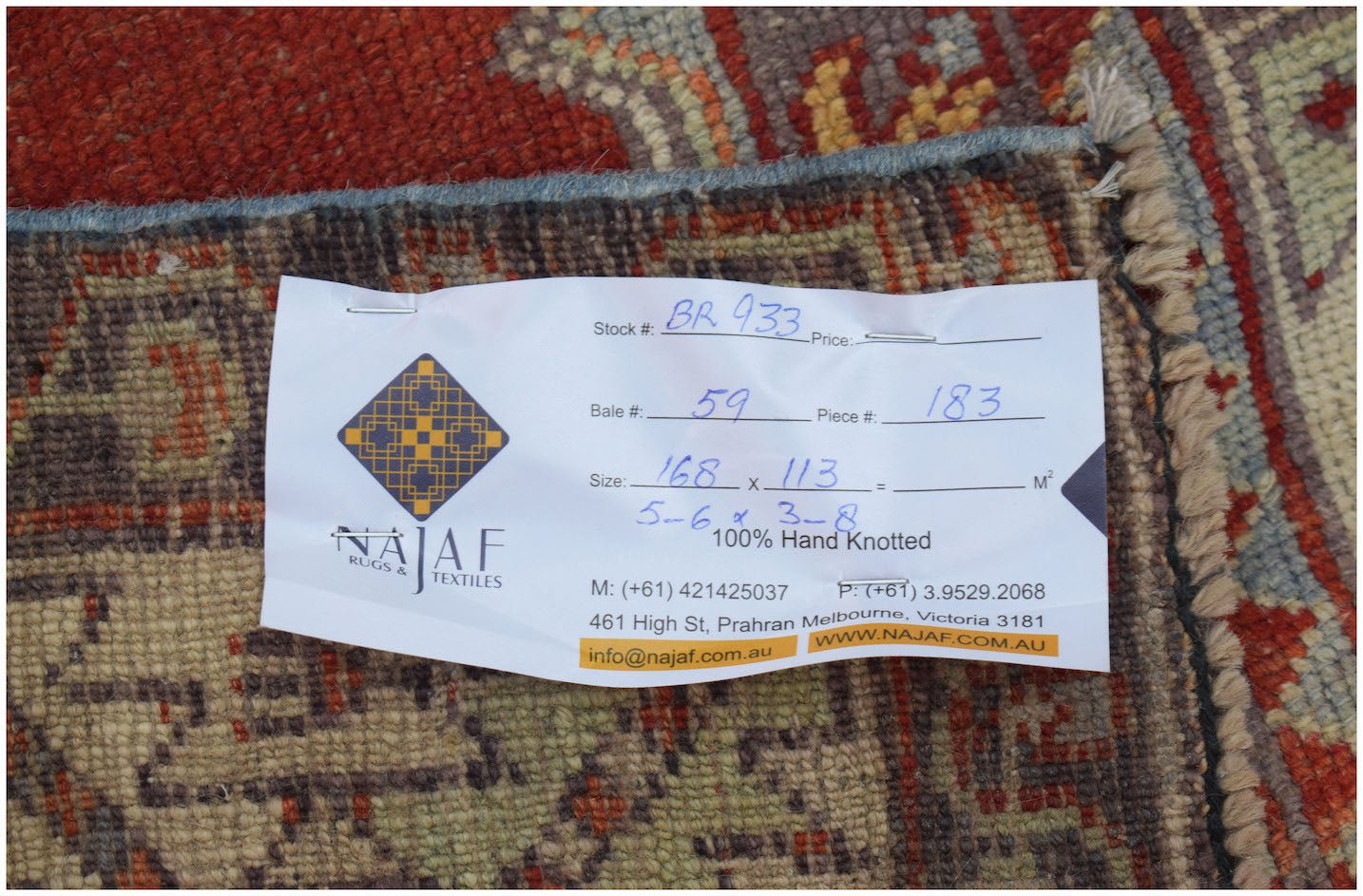 Handmade Vintage Turkish Kula Rug | 163 x 113 cm | 5'6" x 3'8" - Najaf Rugs & Textile