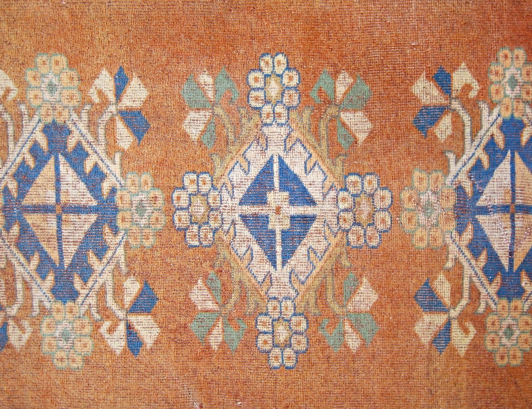 Handmade Vintage Turkish Milas Rug | 283 x 201 cm | 9'3" x 6'7" - Najaf Rugs & Textile