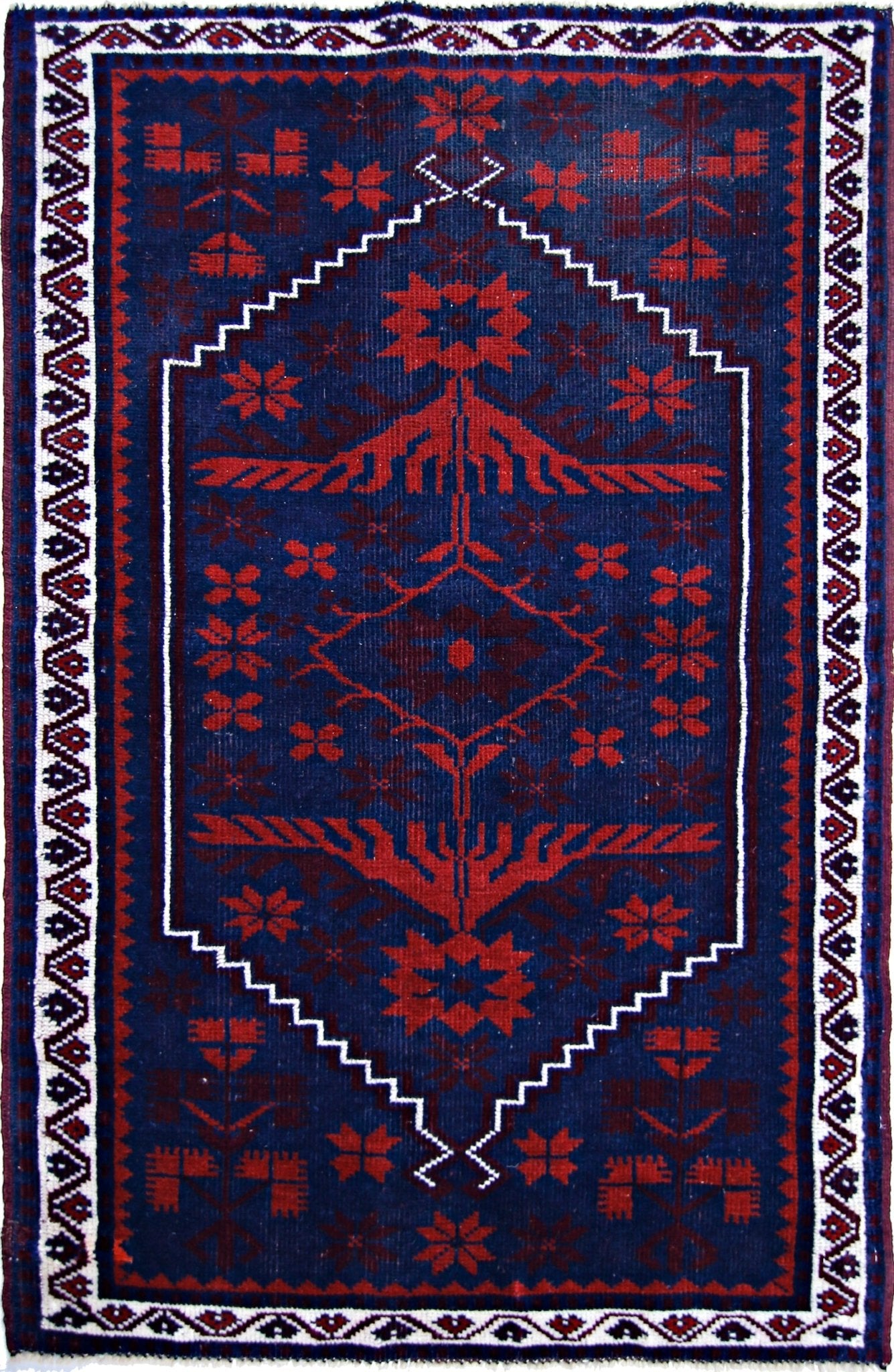 Handmade Vintage Turkish Rug | 121 x 79 cm | 4' x 2'7" - Najaf Rugs & Textile