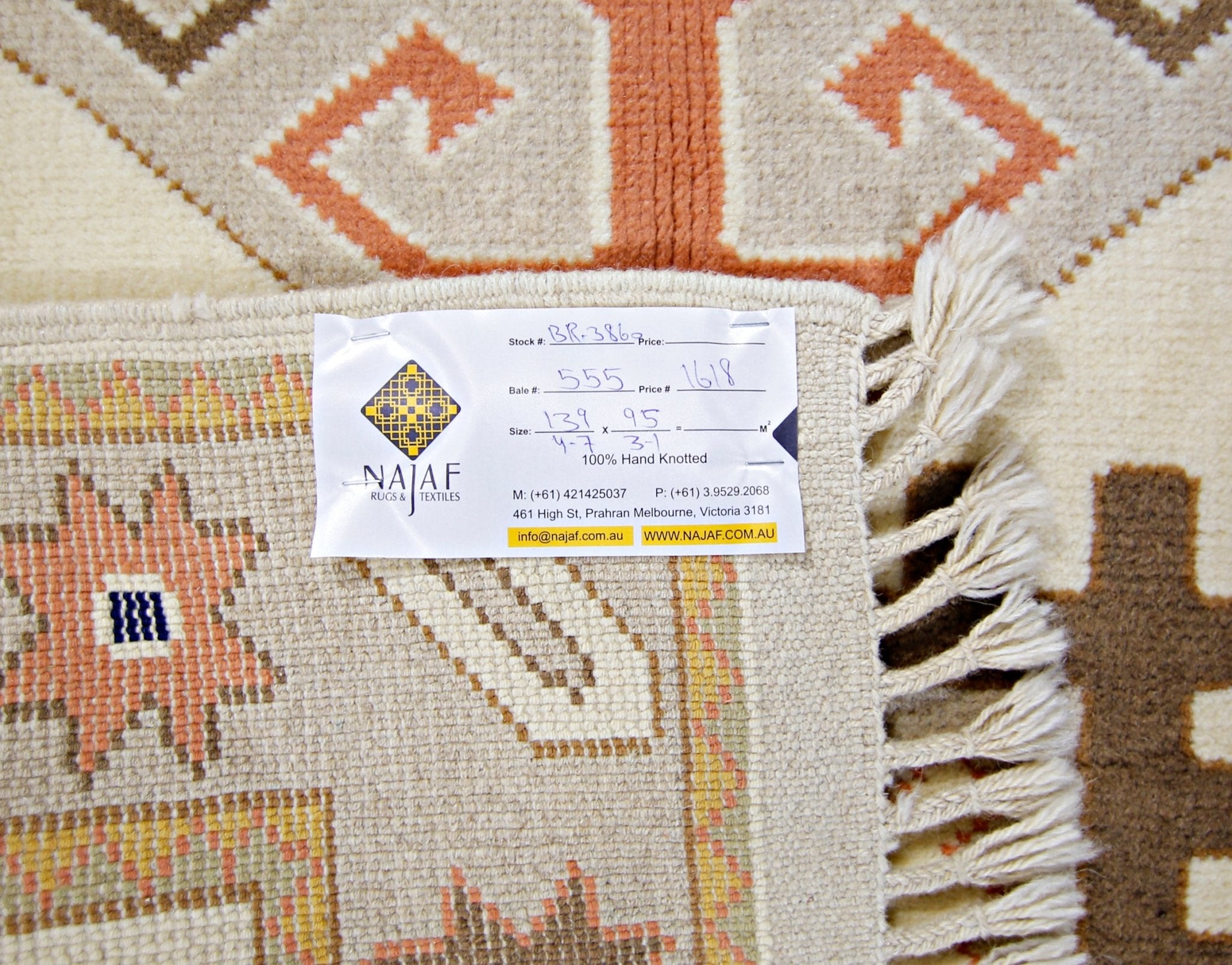 Handmade Vintage Turkish Rug | 139 x 95 cm | 4'7" x 3'1" - Najaf Rugs & Textile