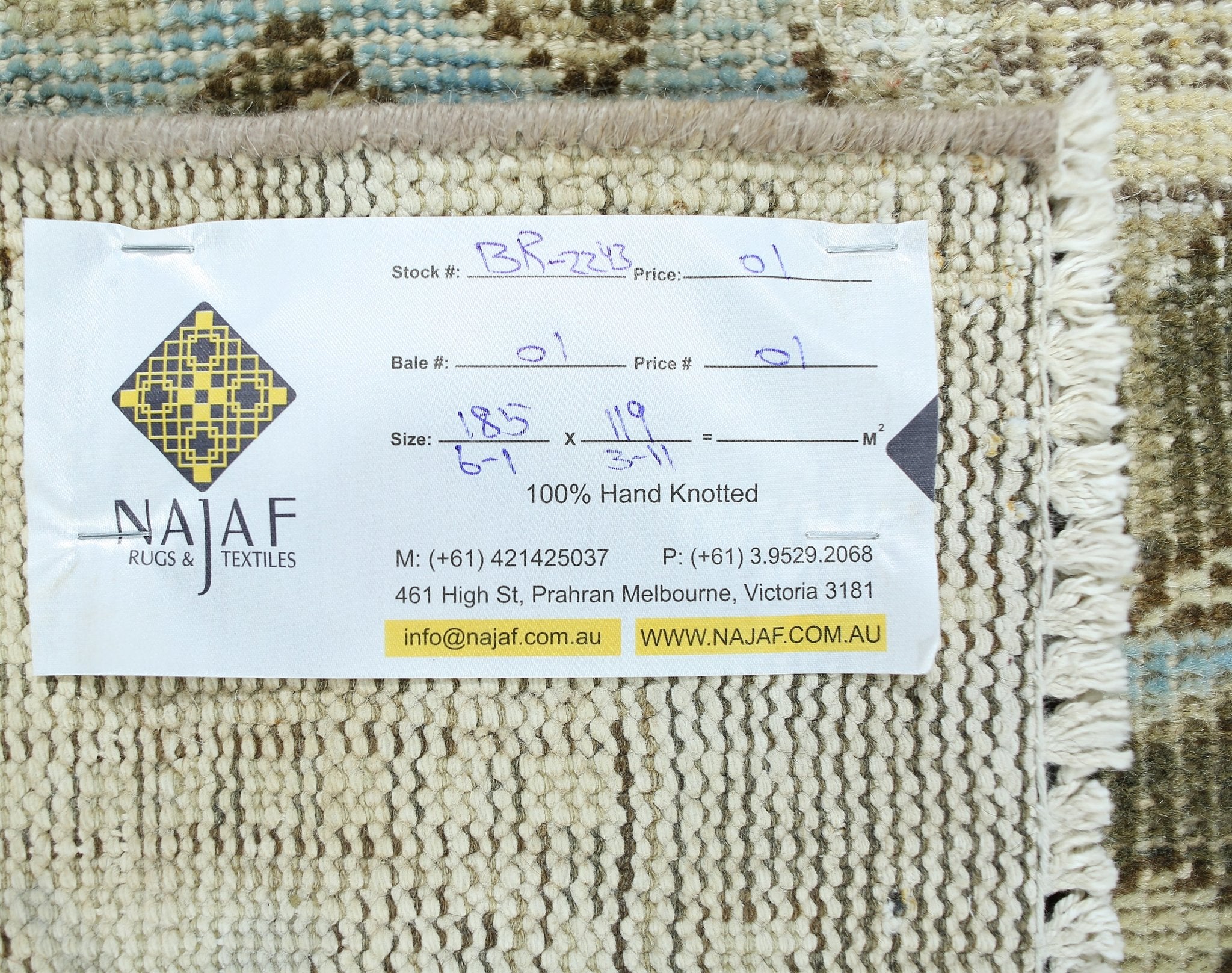 Handmade Vintage Turkish Rug | 185 x 119 cm | 6'1" x 3'11" - Najaf Rugs & Textile