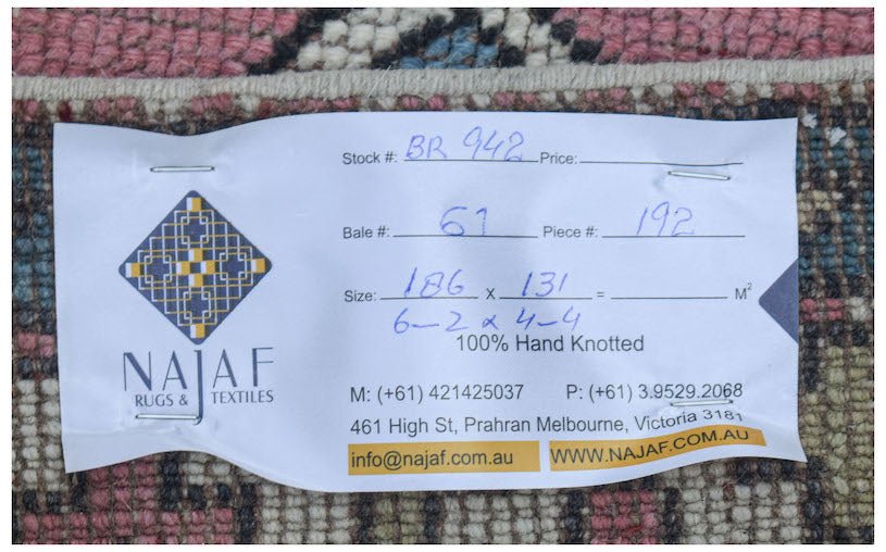 Handmade Vintage Turkish Rug | 186 x 131 cm | 6' x 4'4" - Najaf Rugs & Textile