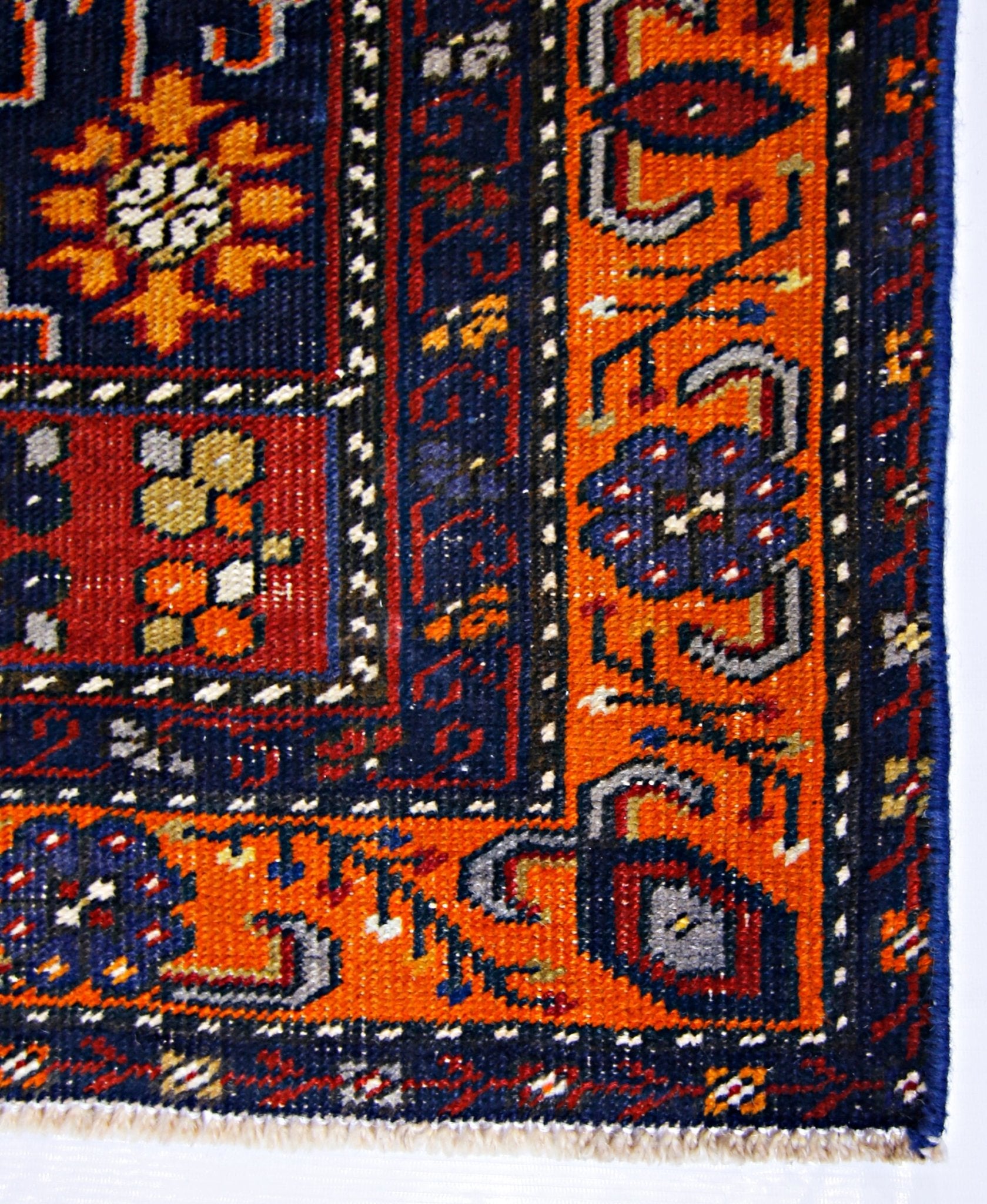 Handmade Vintage Turkish Rug | 186 x 97 cm | 6'1" x 3'2" - Najaf Rugs & Textile