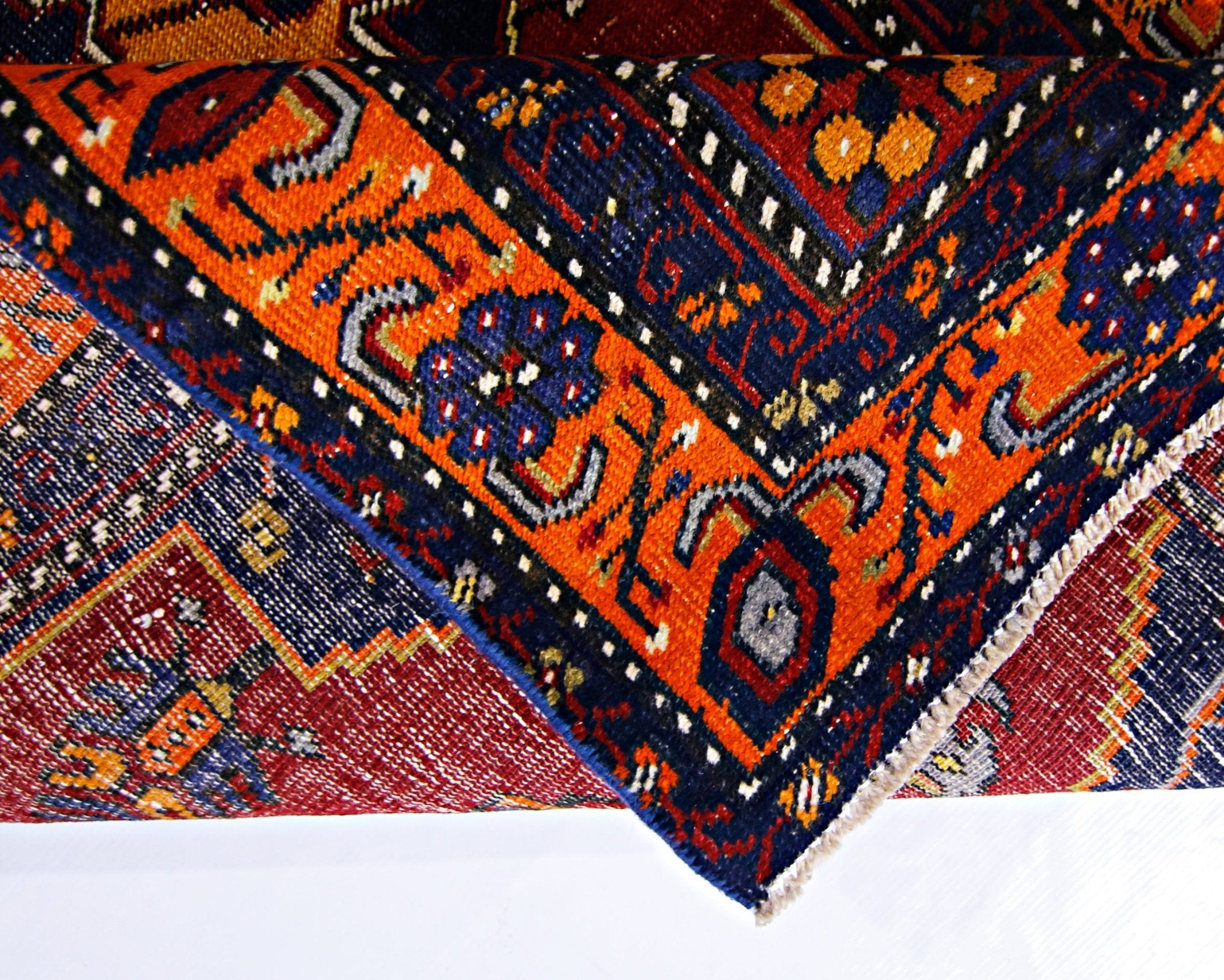 Handmade Vintage Turkish Rug | 186 x 97 cm | 6'1" x 3'2" - Najaf Rugs & Textile