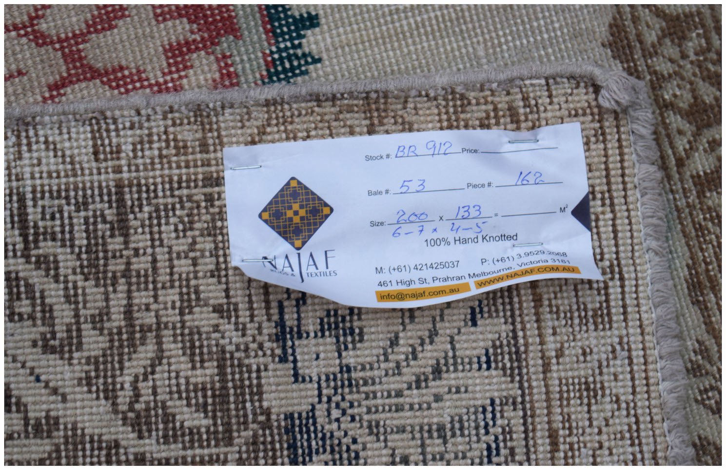 Handmade Vintage Turkish Rug | 200 x 133 cm | 6'7" x 4'5" - Najaf Rugs & Textile