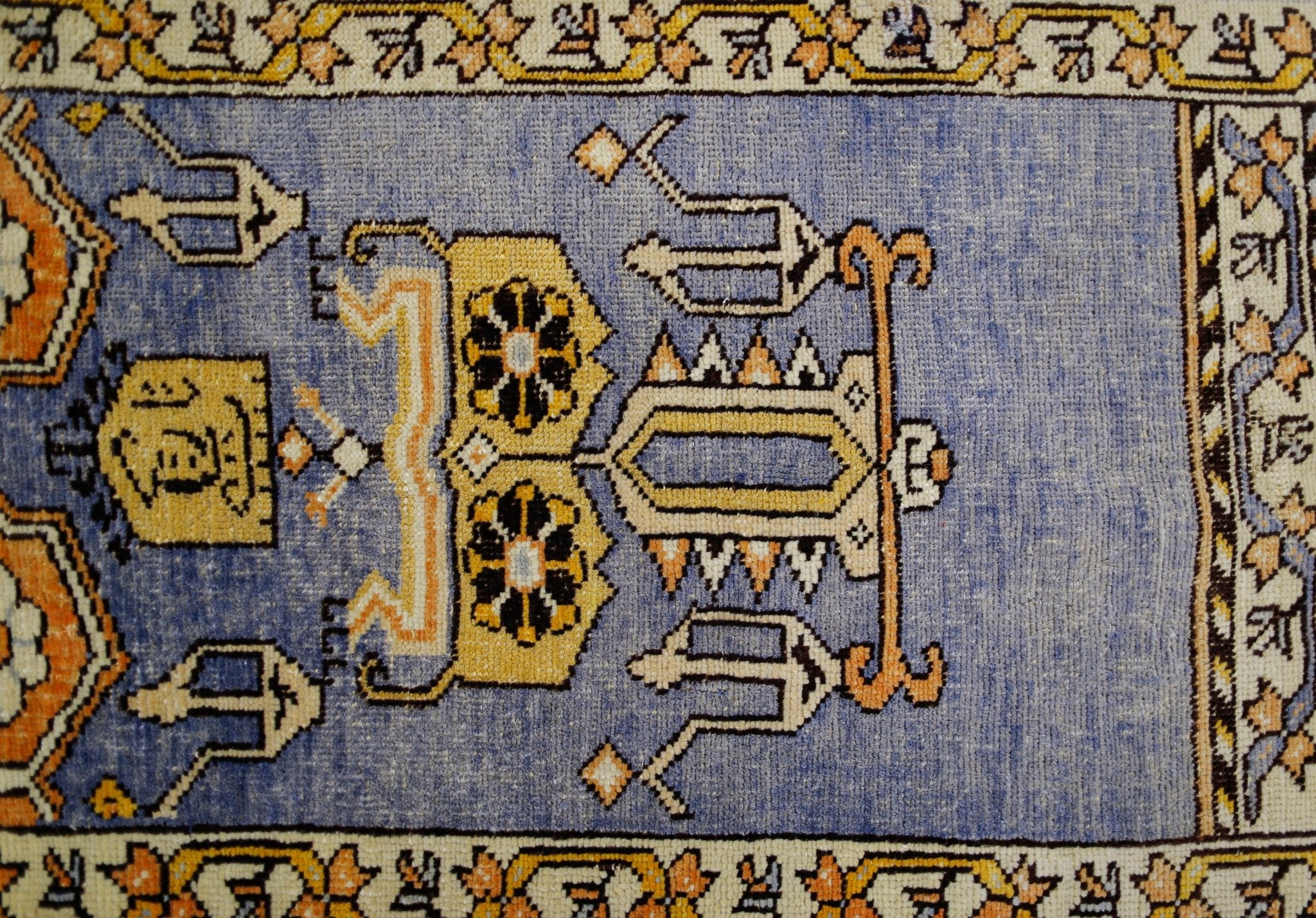 Handmade Vintage Turkish Rug | 207 x 110 cm | 6'9" x 3'7" - Najaf Rugs & Textile