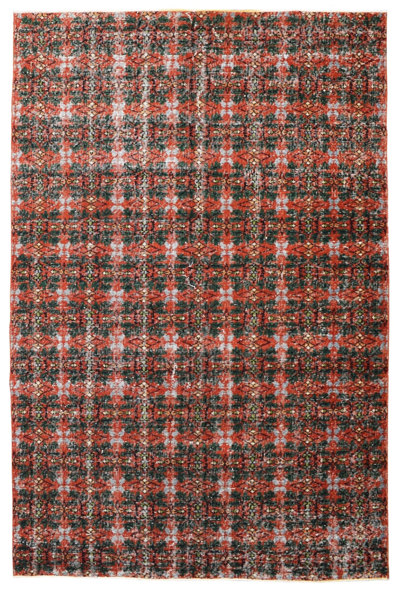 Handmade Vintage Turkish Rug | 264 x 171 | 8'7" x 5'6" - Najaf Rugs & Textile