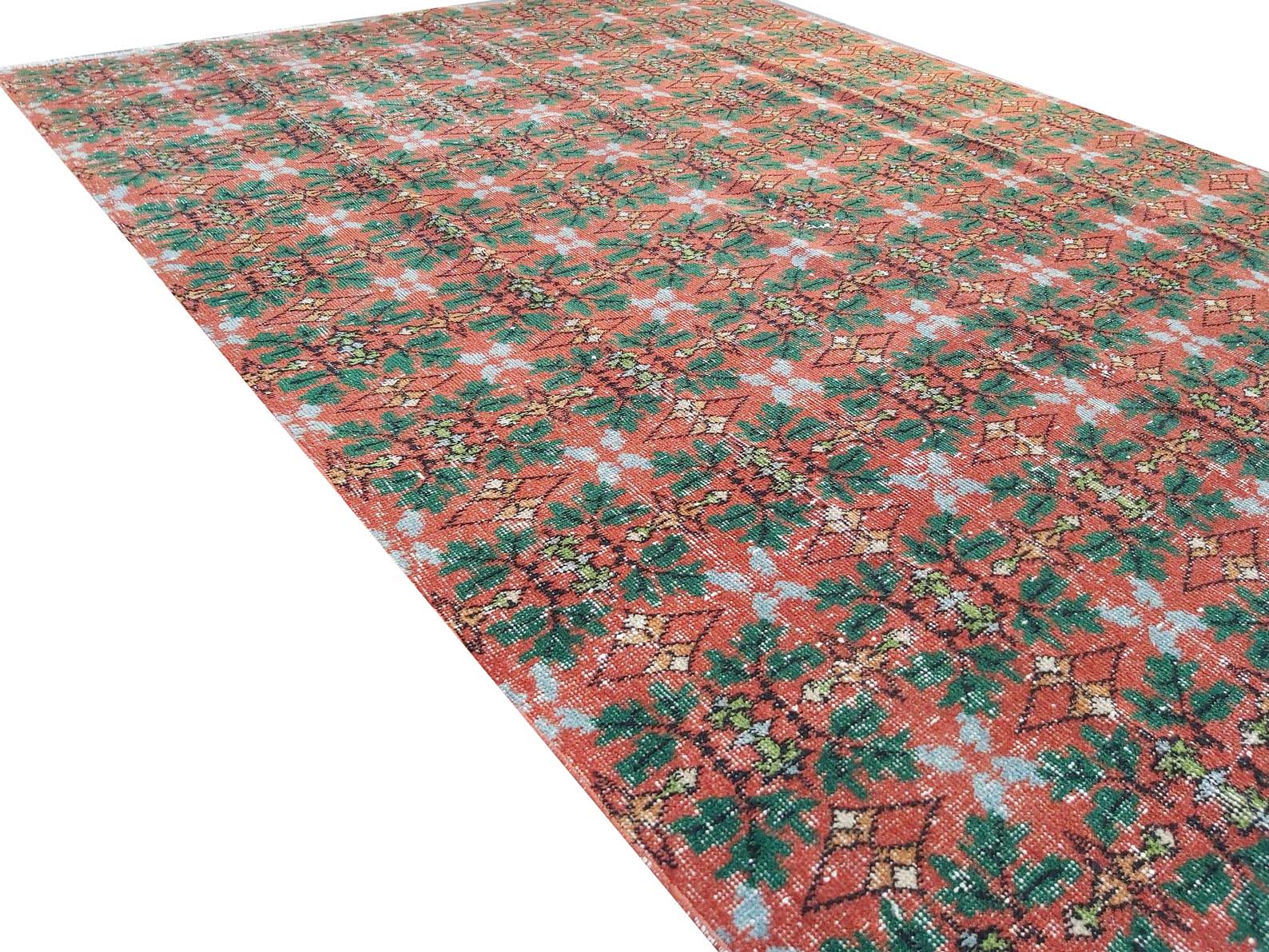 Handmade Vintage Turkish Rug | 264 x 171 | 8'7" x 5'6" - Najaf Rugs & Textile