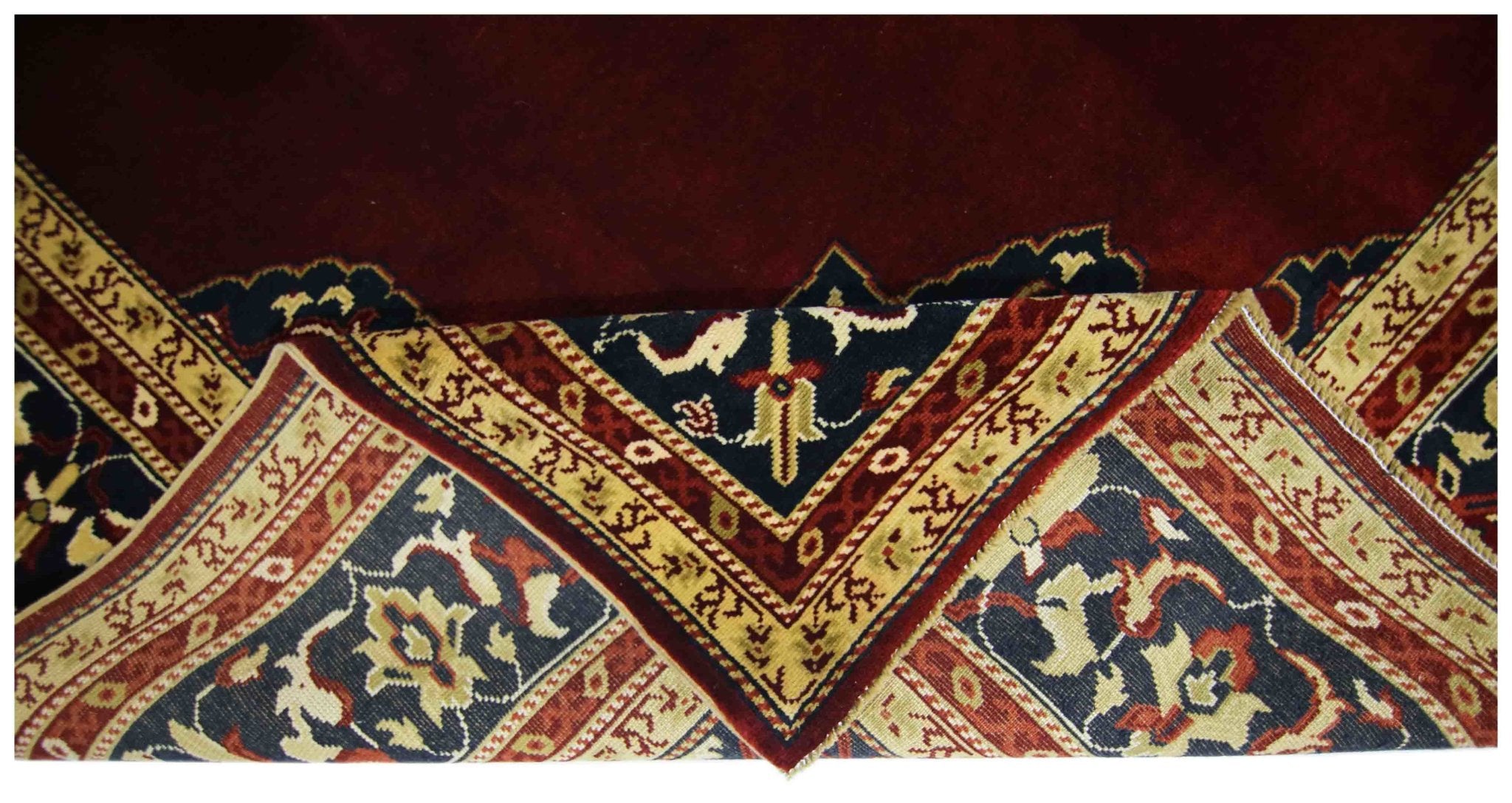 Handmade Vintage Turkish Rug | 337 x 273 cm | 11'1" x 8'11" - Najaf Rugs & Textile