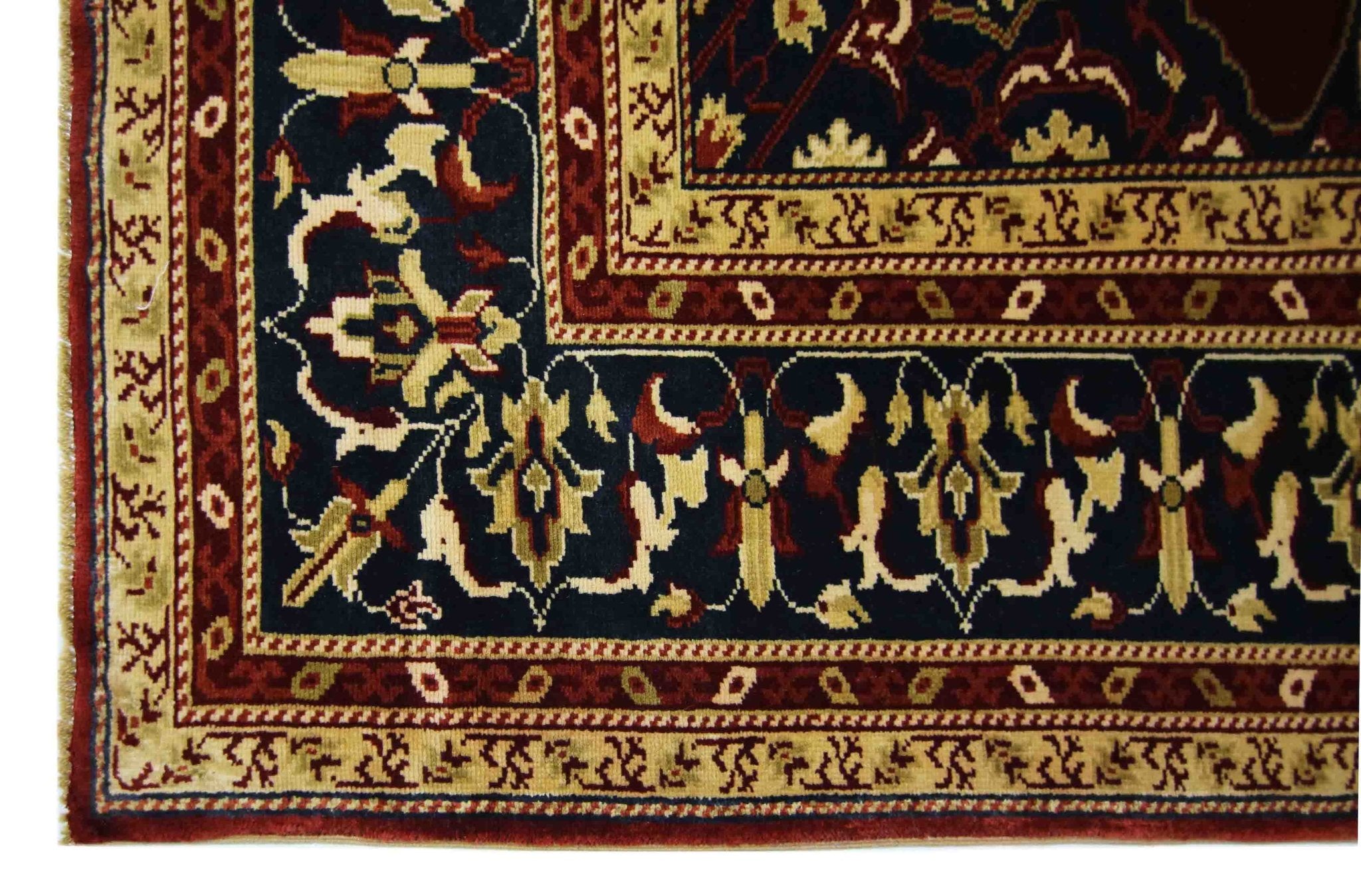Handmade Vintage Turkish Rug | 337 x 273 cm | 11'1" x 8'11" - Najaf Rugs & Textile