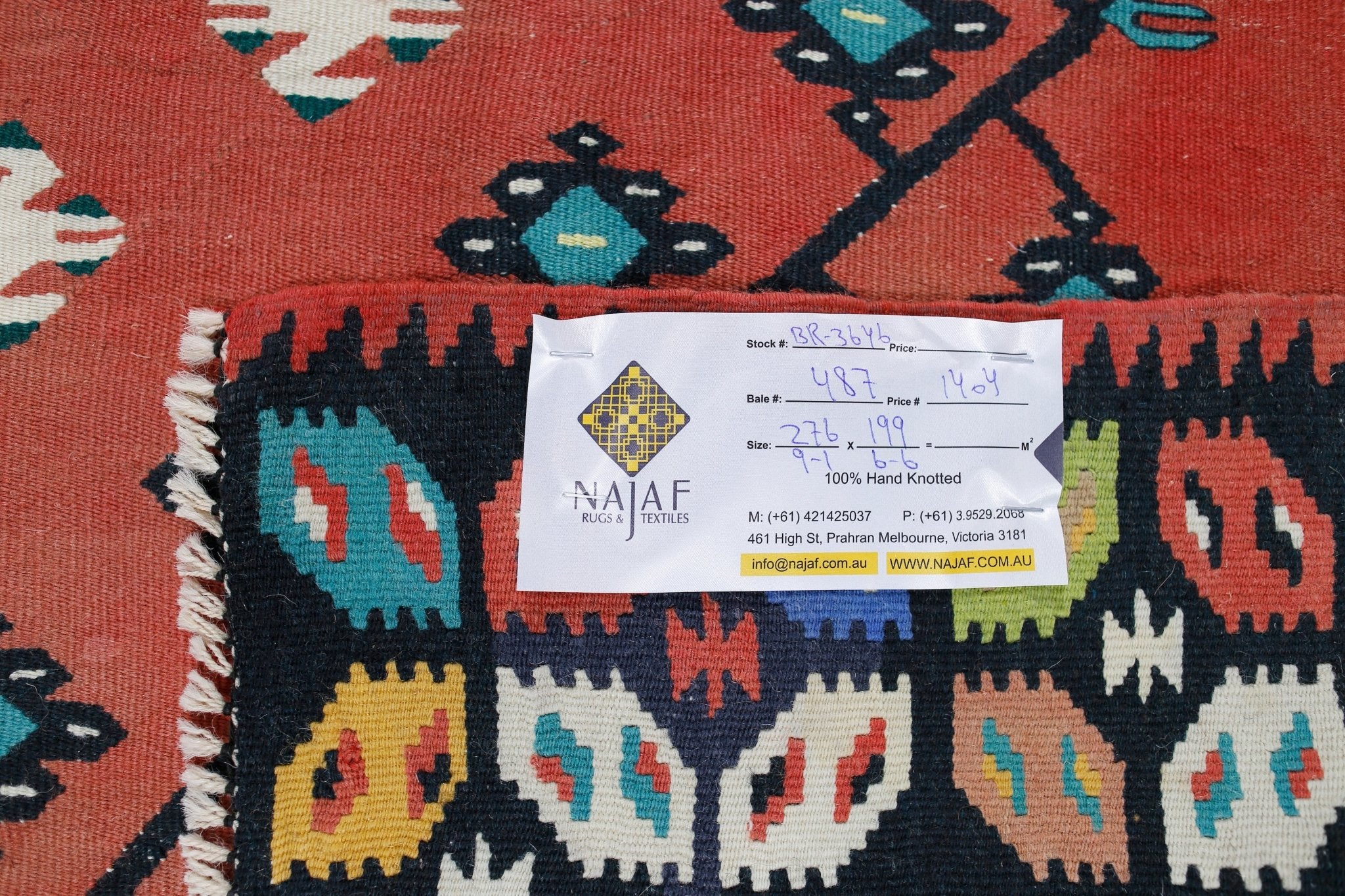 Handmade Vintage Turkish Sharkoy Kilim | 276 x 199 cm | 9'1" x 6'6" - Najaf Rugs & Textile