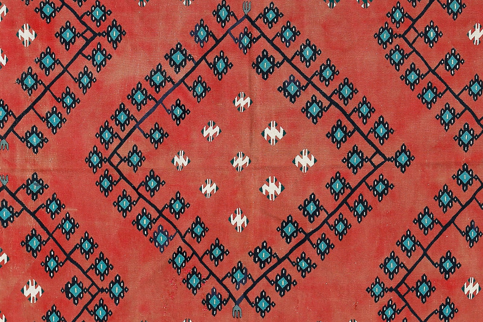 Handmade Vintage Turkish Sharkoy Kilim | 276 x 199 cm | 9'1" x 6'6" - Najaf Rugs & Textile