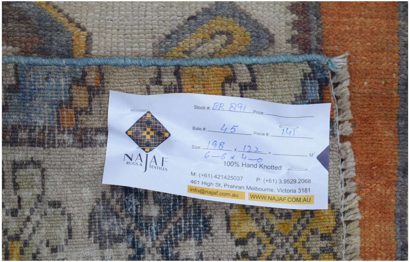 Handmade Vintage Turkish Taşpınar Rug | 198 x 122 cm | 6'6" x 4' - Najaf Rugs & Textile