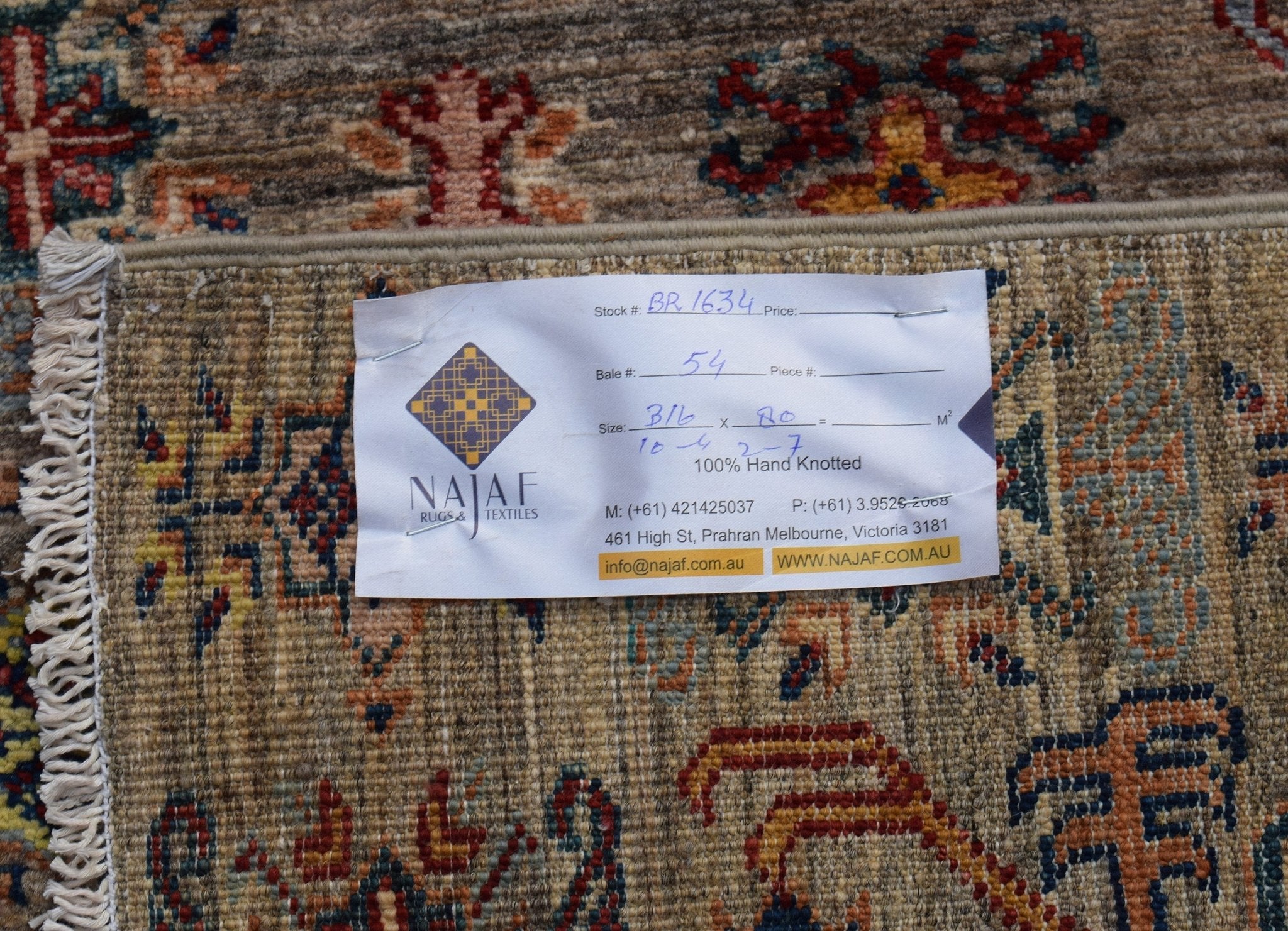 Handwoven Afghan Chobi Hallway Runner | 316 x 80 cm | 10'4" x 2'7" - Najaf Rugs & Textile