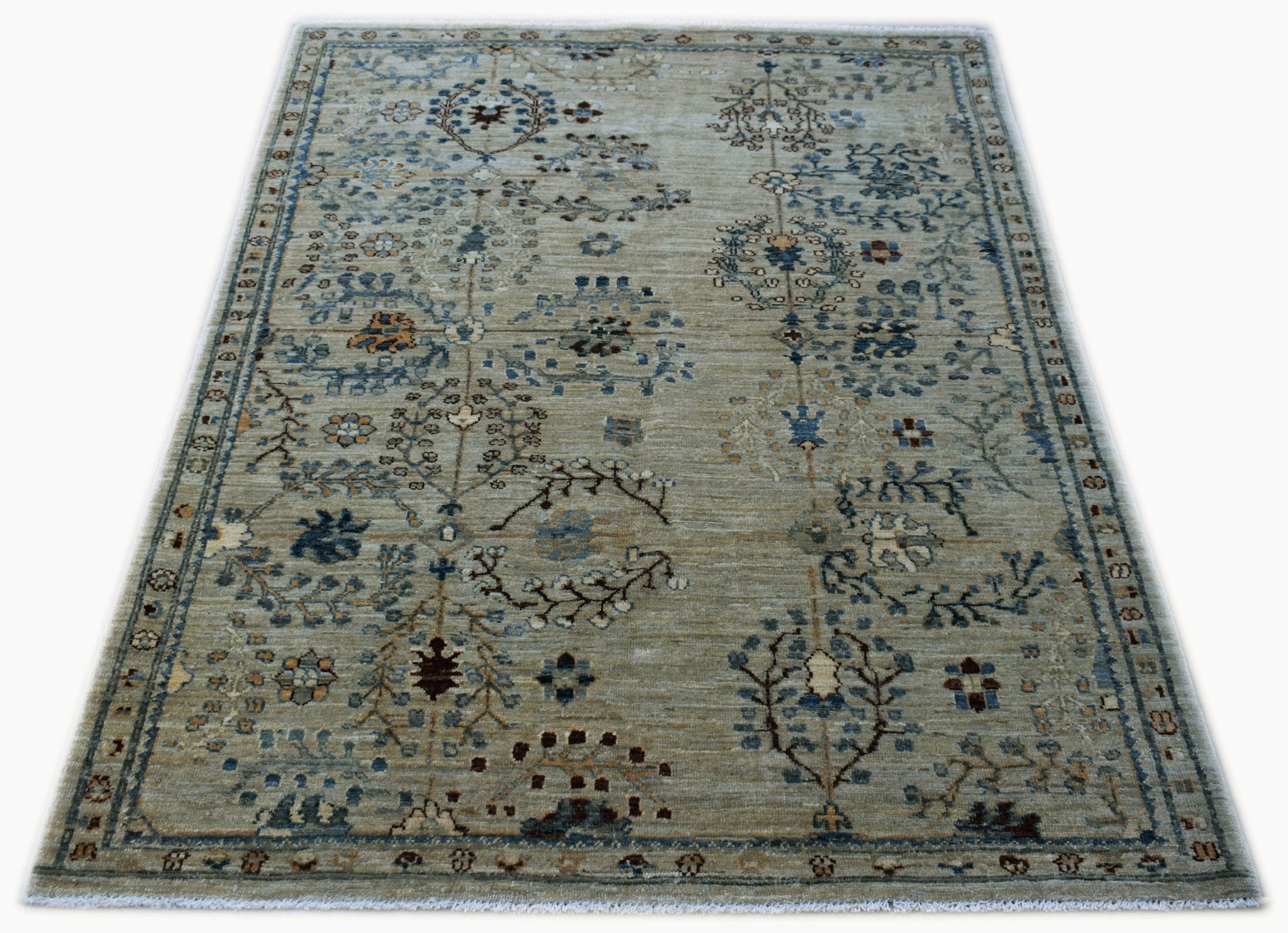 Handwoven Afghan Chobi Rug | 164 x 126 cm | 5'5" x 4'2" - Najaf Rugs & Textile