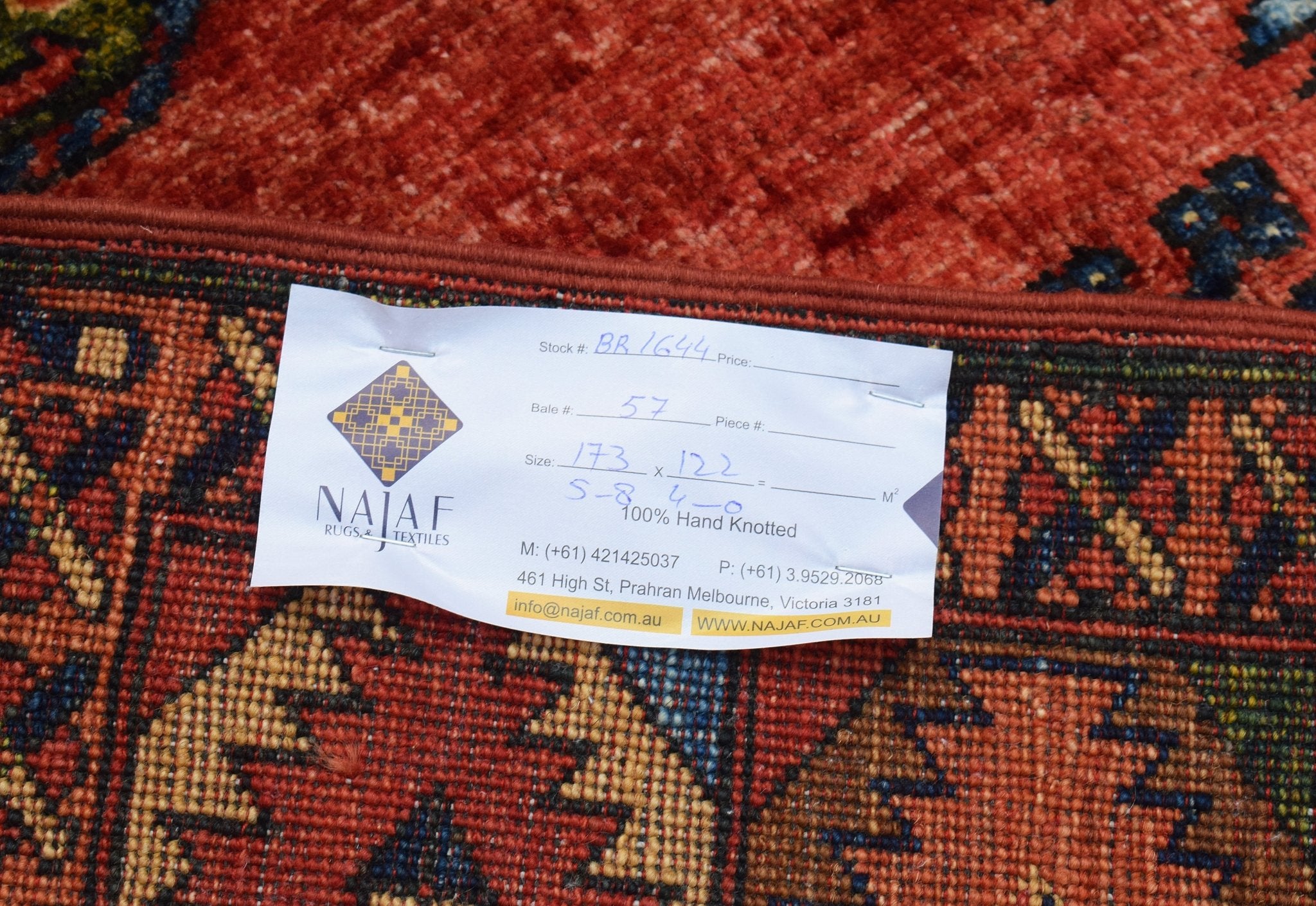 Handwoven Afghan Chobi Rug | 173 x 122 cm | 5'8" x 4' - Najaf Rugs & Textile